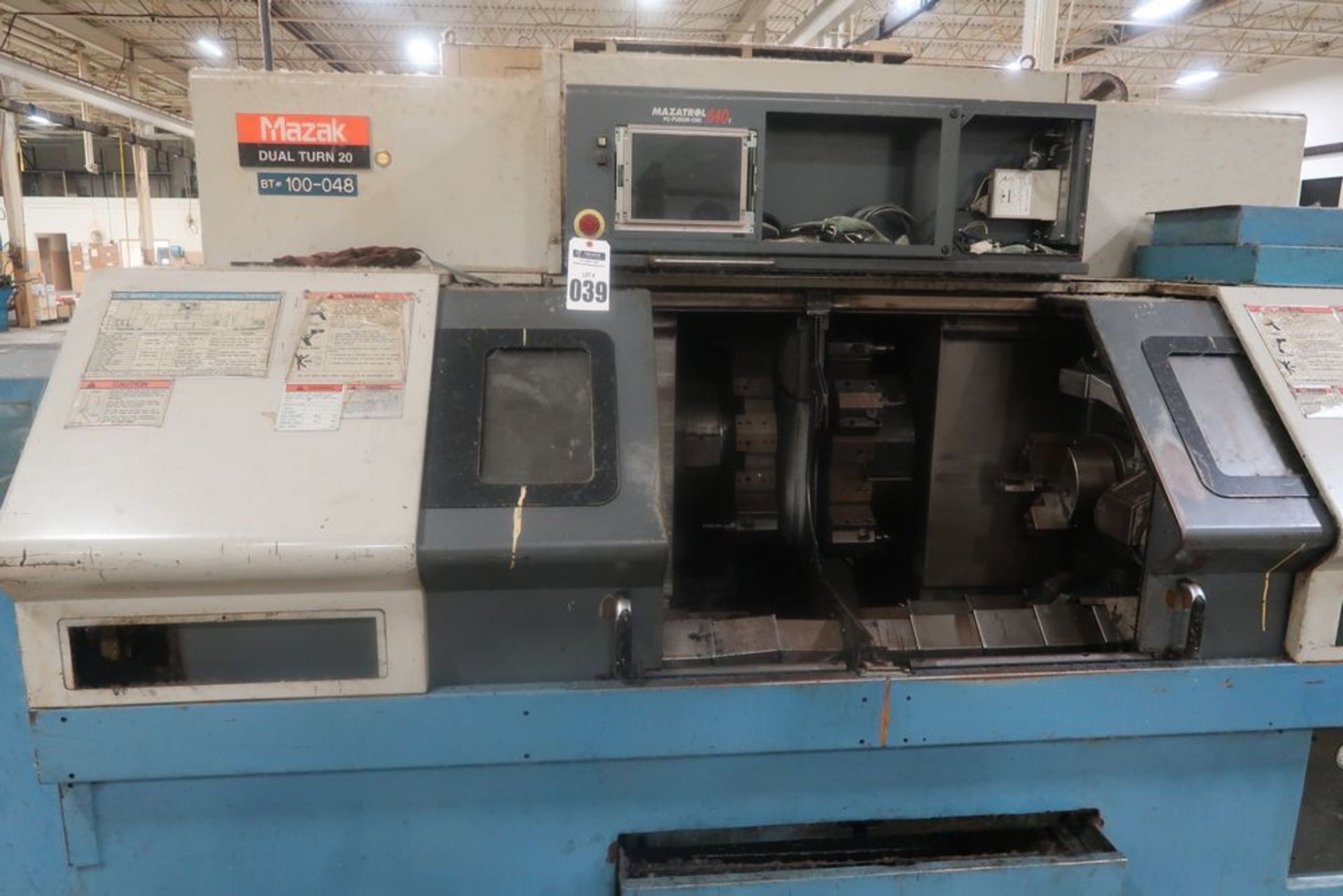 Mazak Dual Turn 20 Twin Spindle CNC Turning Center Lathe, S/N 165110