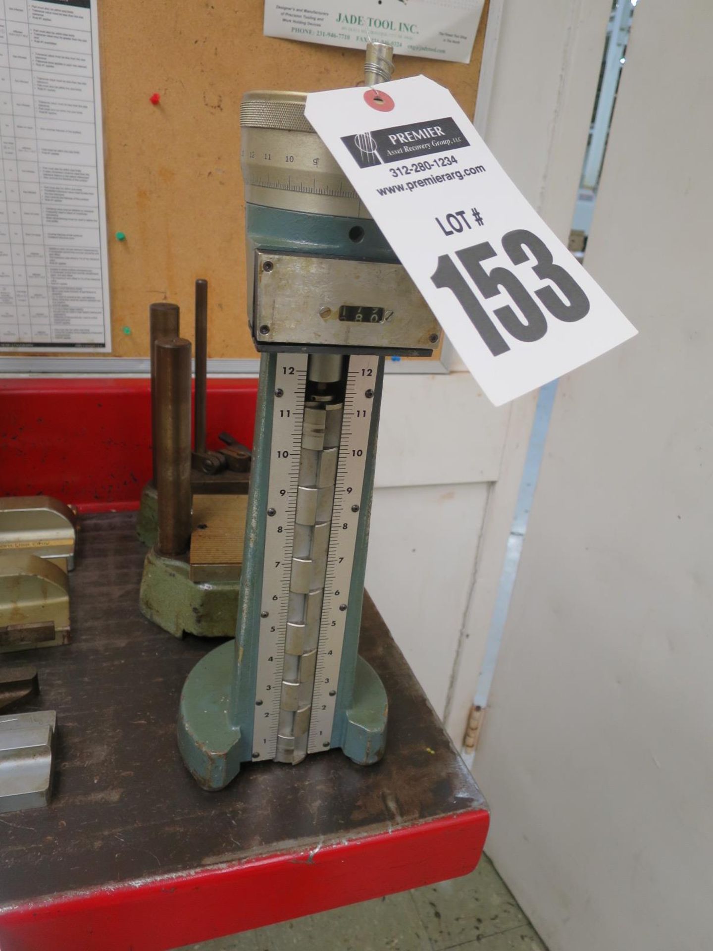 Brown and Sharp Height Gage and (2) Bases