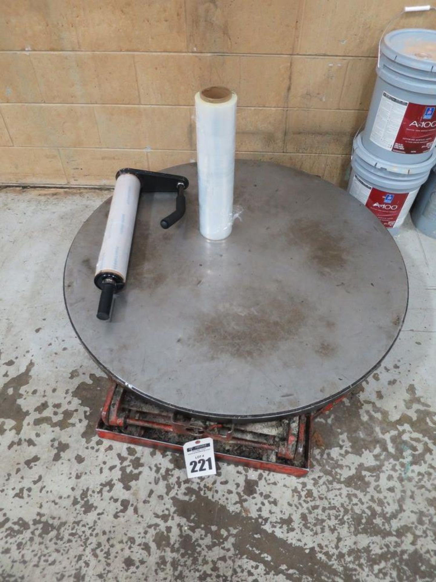 Spinning Table for Shrink Wrapping