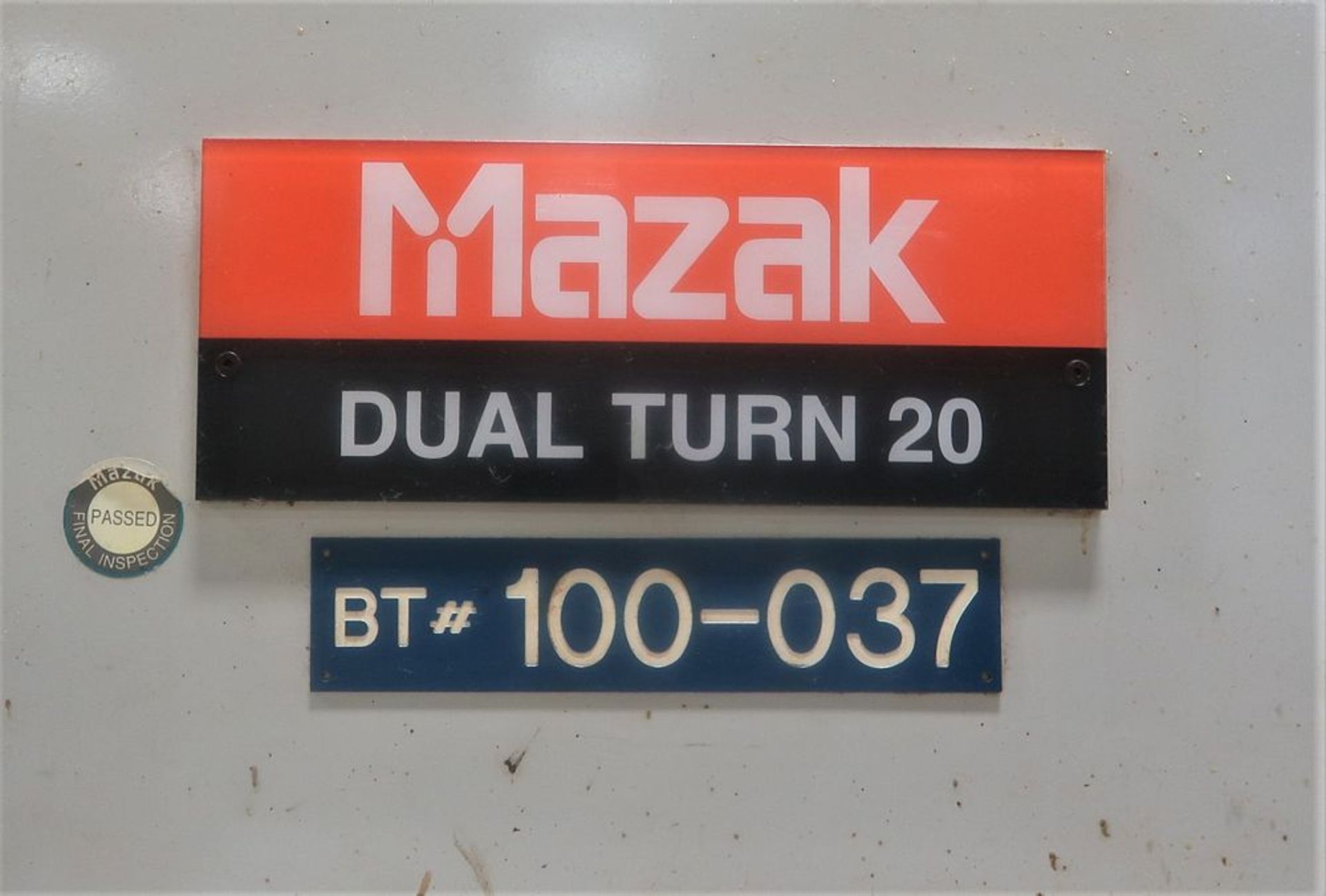 Mazak Dual Turn 20 Twin Spindle CNC Turning Center Lathe, S/N 151871 - Image 8 of 11