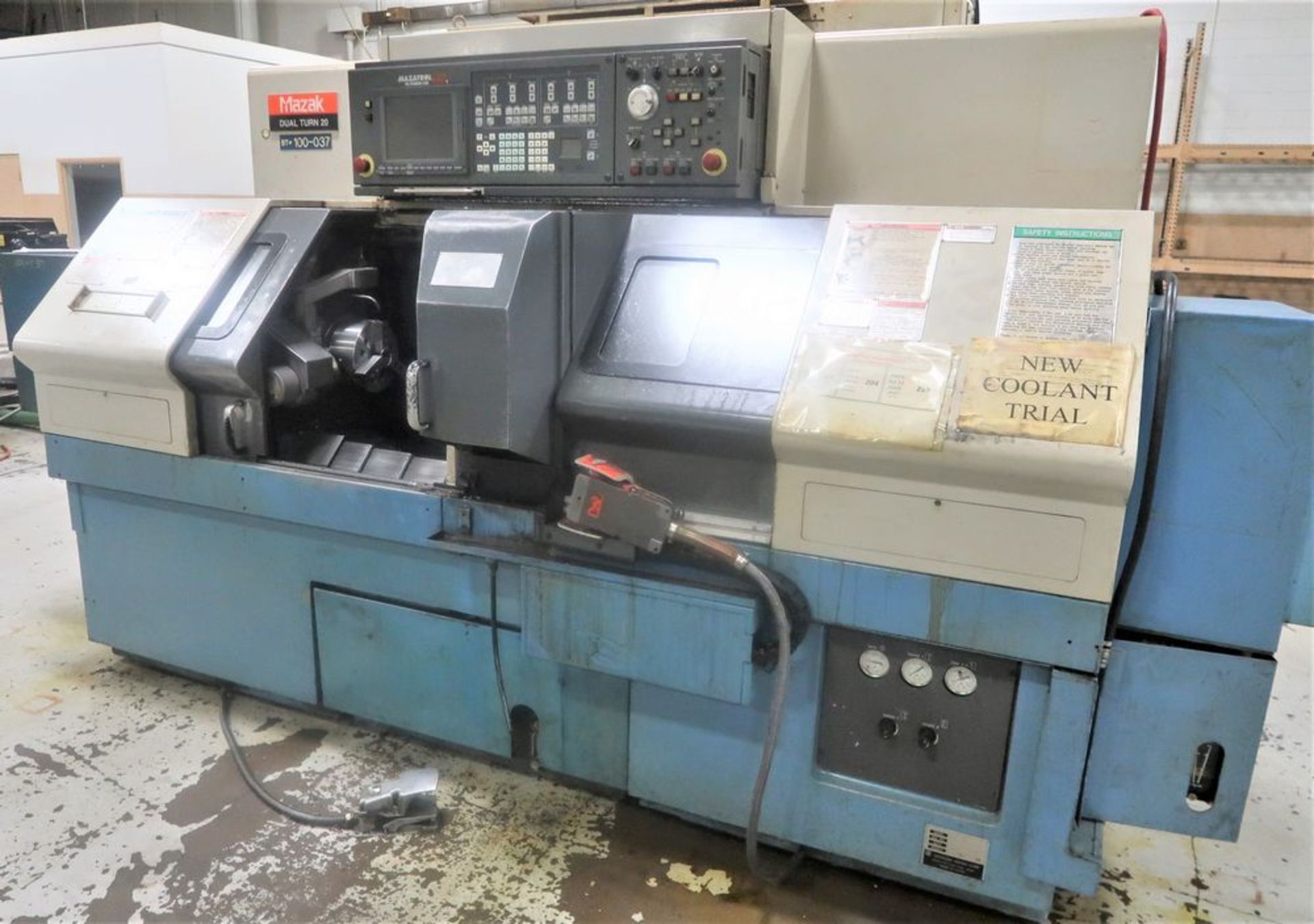 Mazak Dual Turn 20 Twin Spindle CNC Turning Center Lathe, S/N 151871 - Image 2 of 11