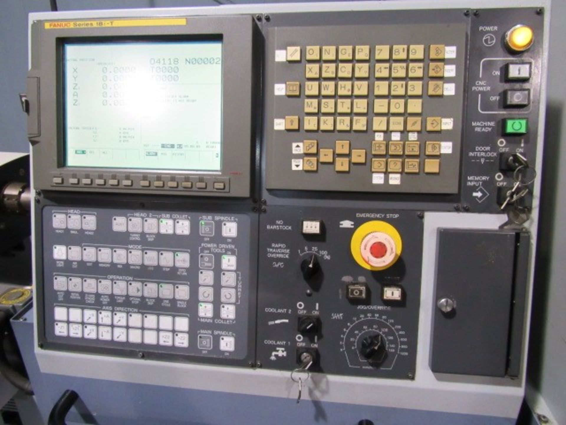 Star SV32J II 7-Axis CNC Swiss Type Sliding Headstock Automatic Machine, S/N SV-32J II, New 2002 - Image 3 of 11