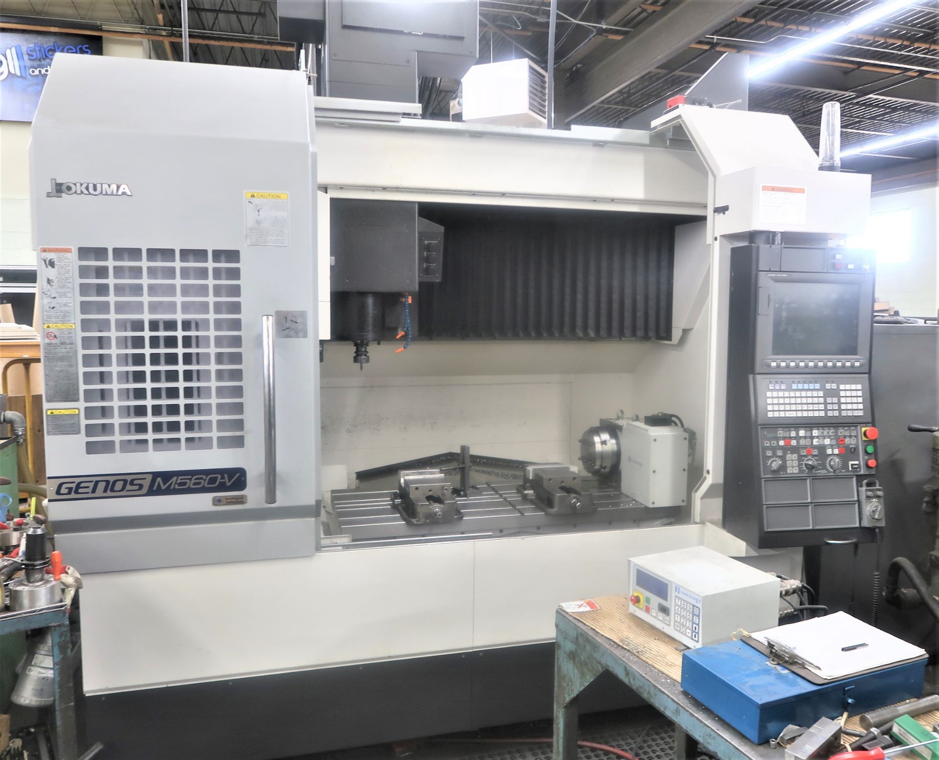 Okuma Genos M560-V 4-Axis CNC Vertical Machining Center, S/N 202457, New 2017