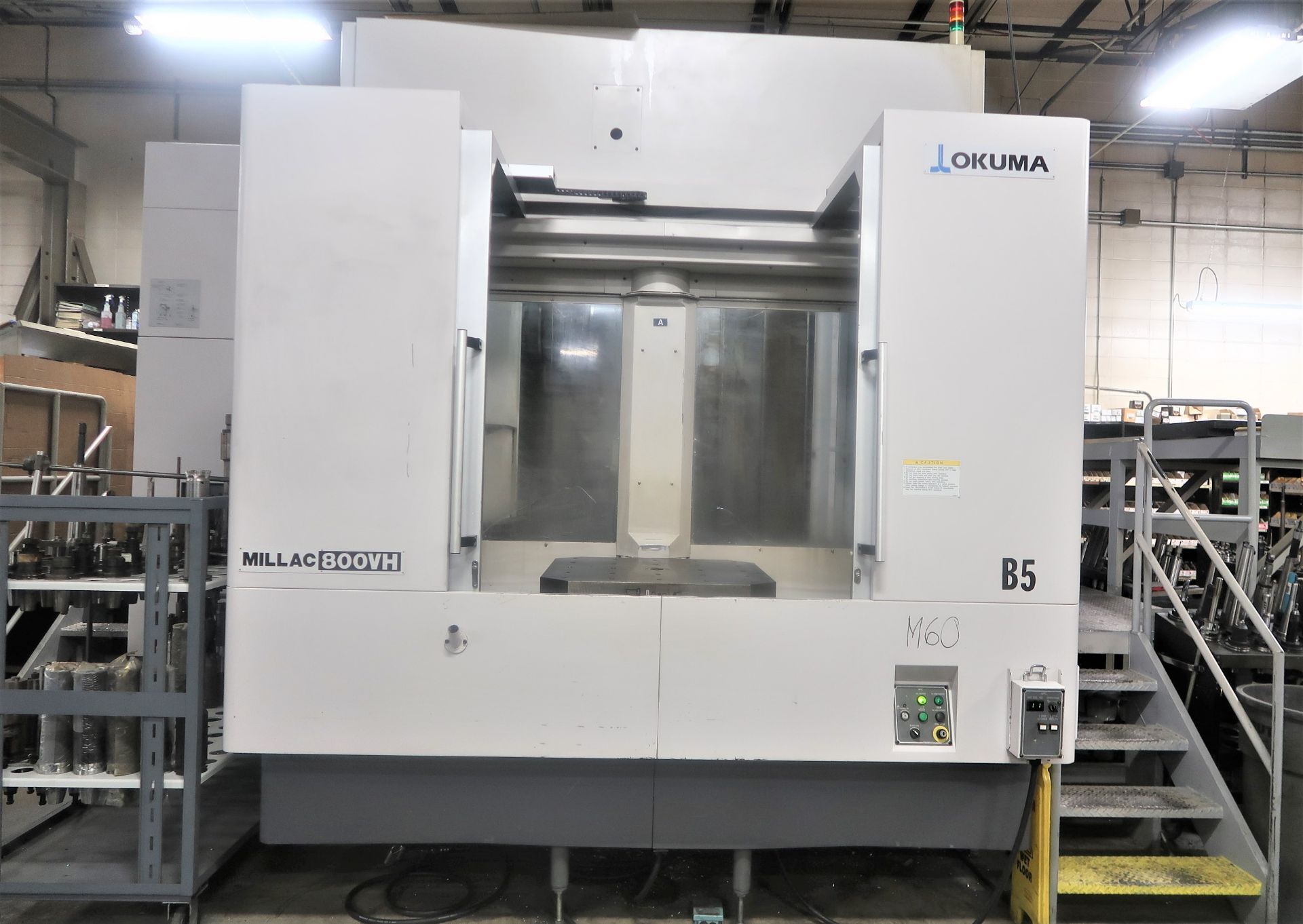 OKUMA MILLAC 800VH 5-AXIS CNC MACHINING CENTER WITH 31.5" PALLETS, NEW 2008 2996 HOURS AEROSPACE PLT - Image 3 of 20