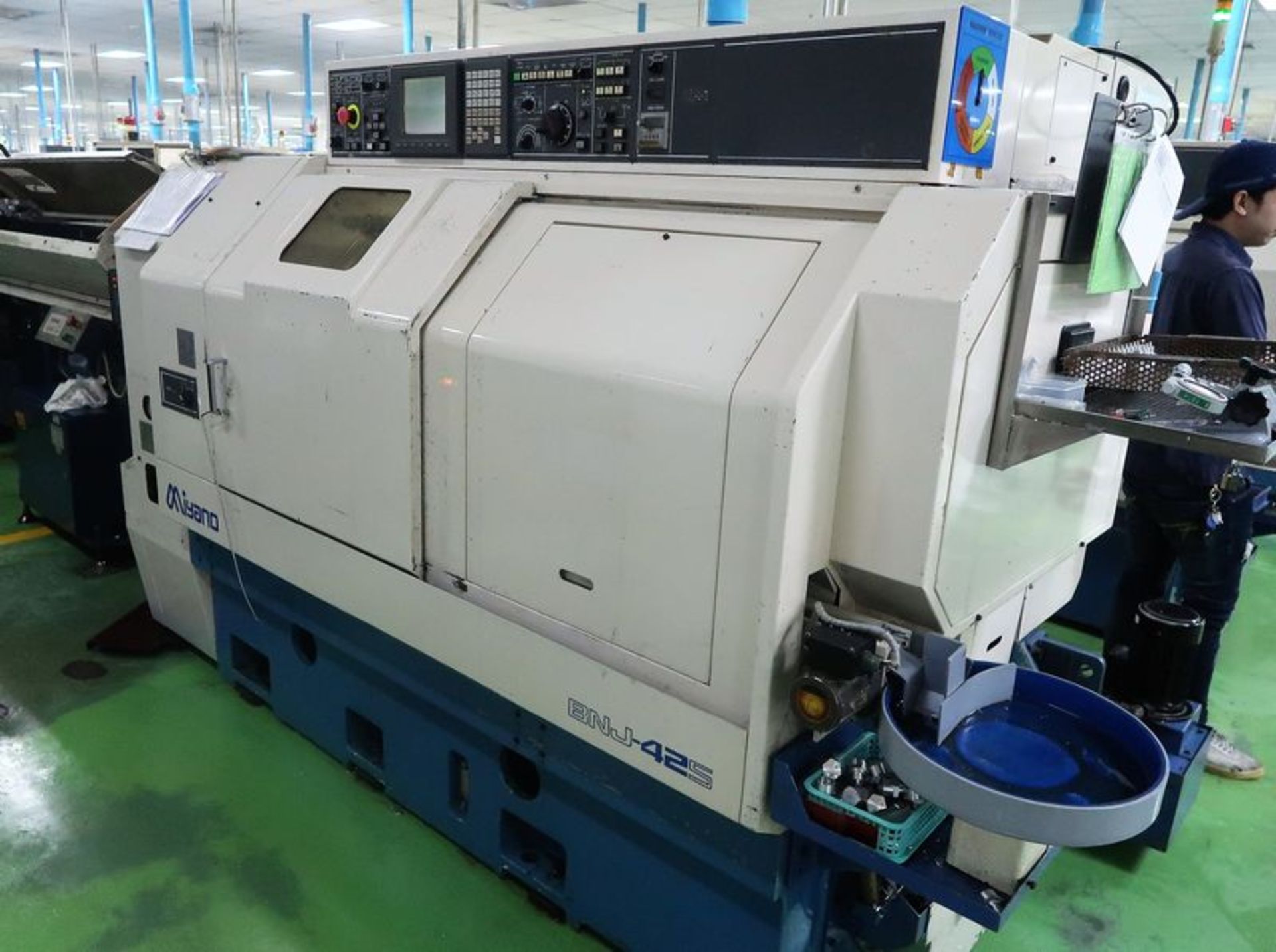 Miyano BNJ-42S 2 Spindle, 2 Turrets, Live Tools, C-Axis, S/N BN85608S new 2007 - Image 12 of 13