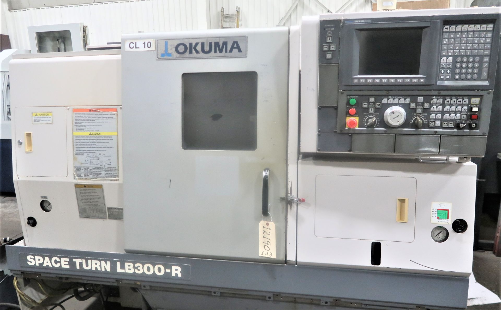 Okuma LB300R 2-Axis CNC Lathe, 8" 3-Jaw Chuck, S/N 117656, New 2005