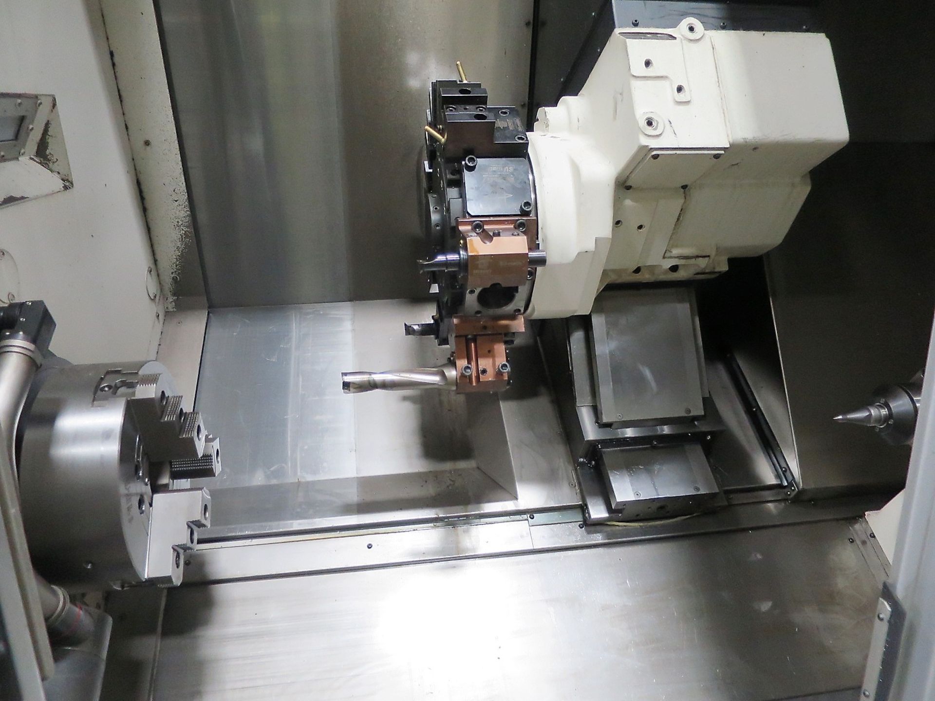 Okuma LB3000EXII MY BB 950 CNC Turning Center Lathe W/Live Tooling & Y-Axis Milling, S/N 206472, - Image 3 of 12