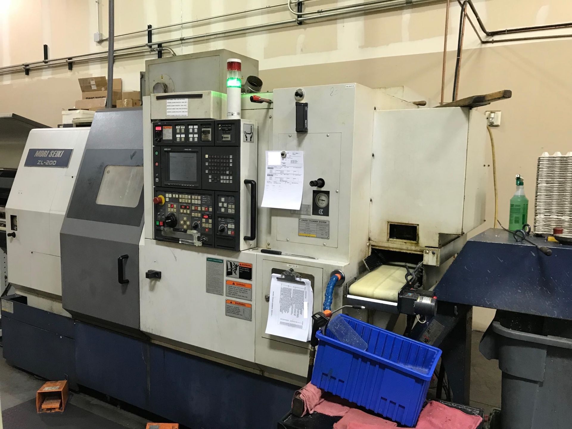 Mori Seiki ZL-200SMC Dual Turret CNC Turning Center w/Live Tooling & Sub-Spindle, S/N 74, New 1999