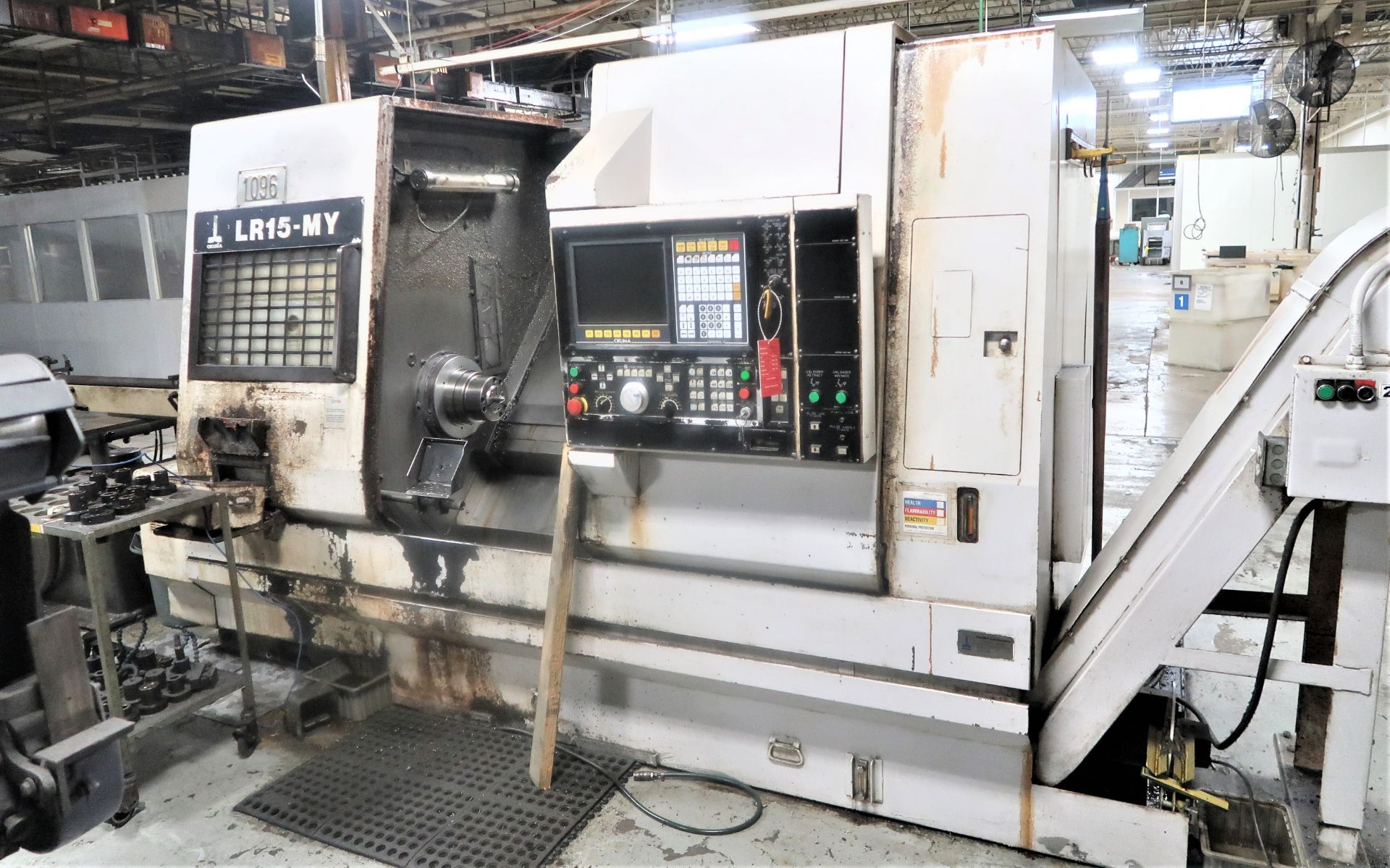 Okuma LR-15-MY CNC Lathe w/Live Tooling, C & Y-Axis, S/N 0403.1919,