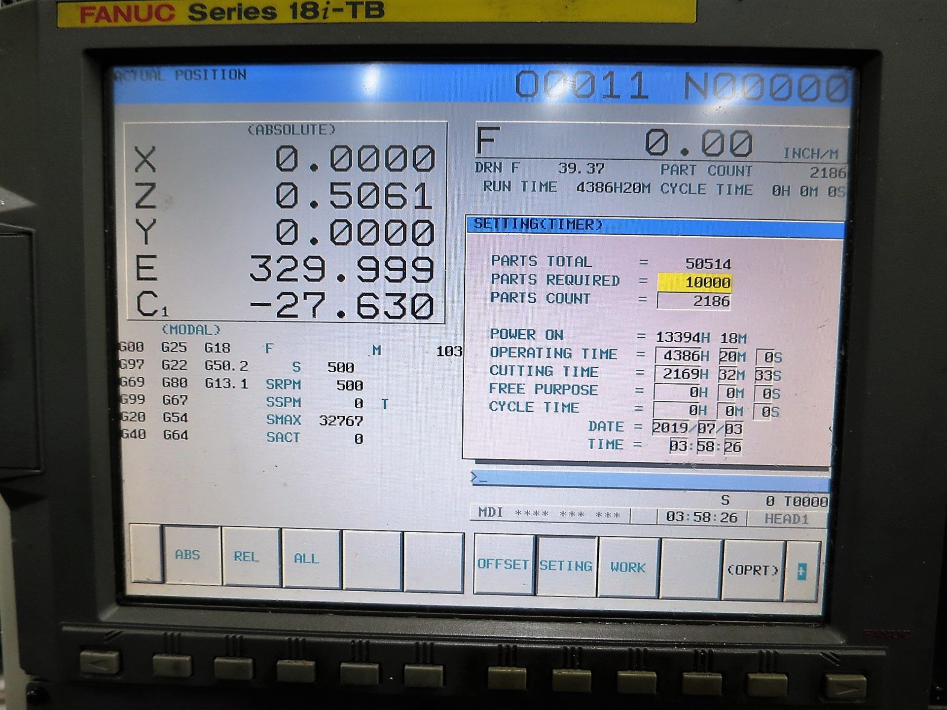 Doosan Z290-SMY Twin Spindle Twin Turret CNC Lathe w/Milling & Y-Axis, S/N LXH1031, New 2006 - Image 11 of 13