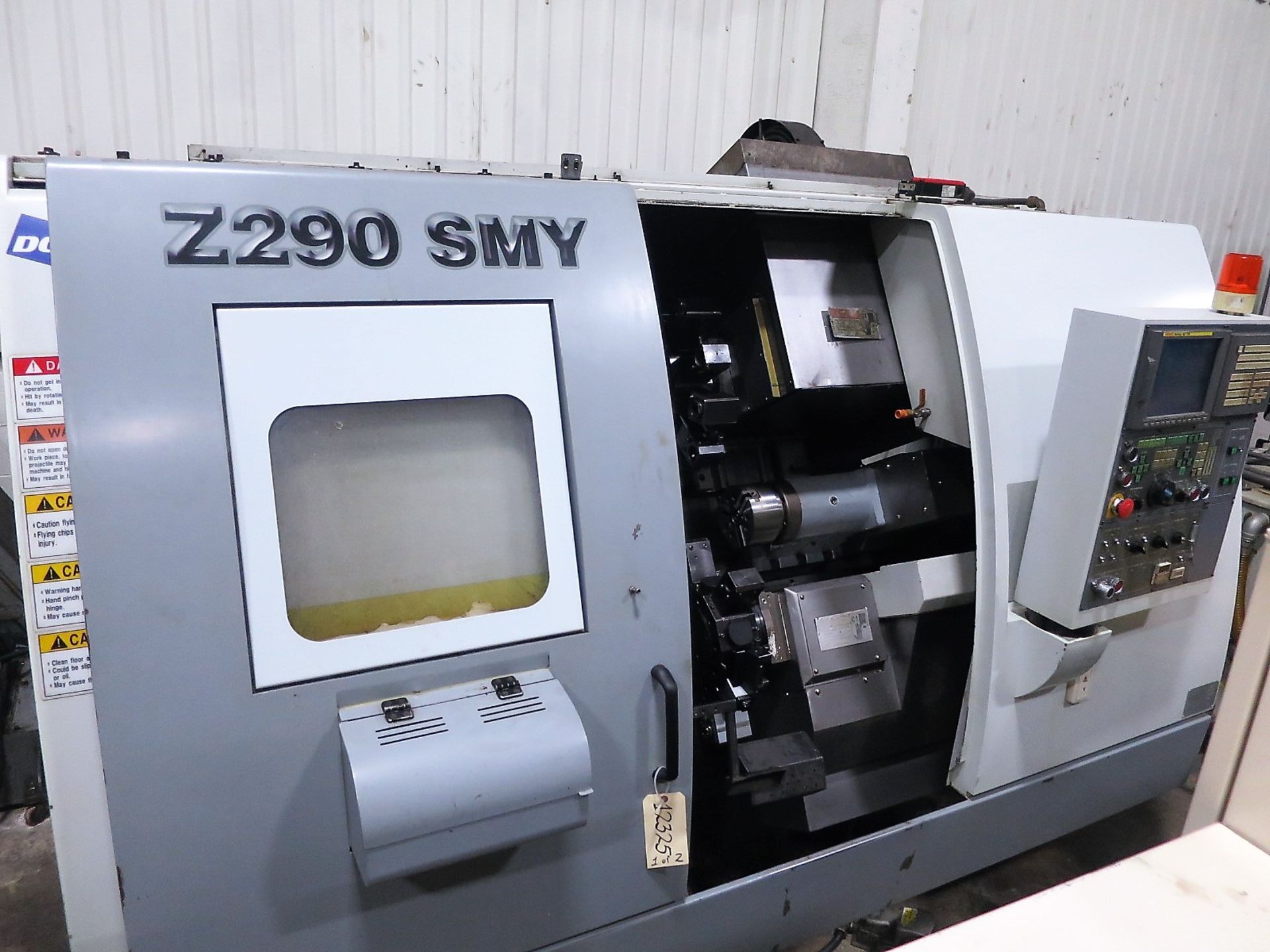 Doosan Z290-SMY Twin Spindle Twin Turret CNC Lathe w/Milling & Y-Axis, S/N LXH1031, New 2006