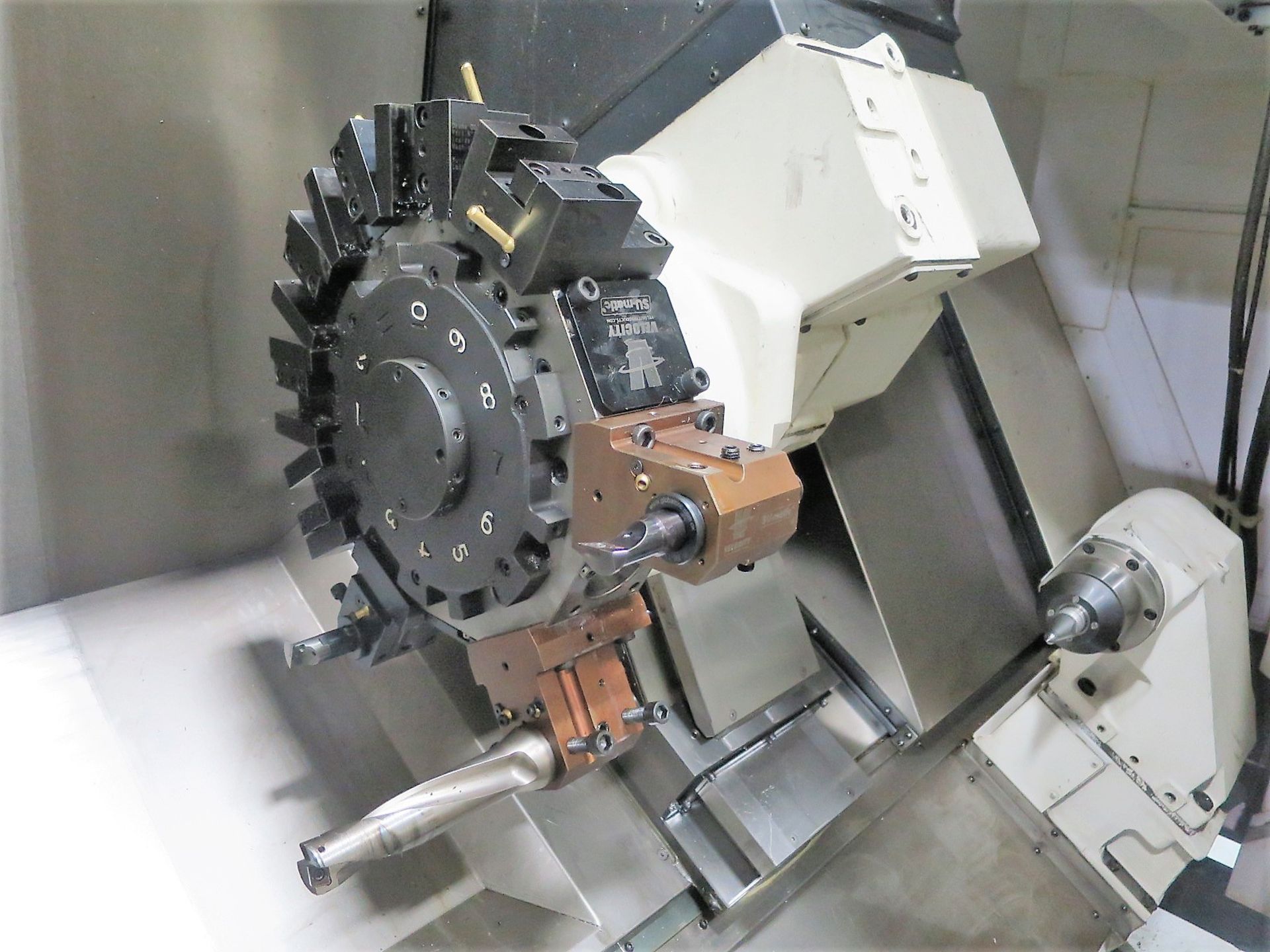 Okuma LB3000EXII MY BB 950 CNC Turning Center Lathe W/Live Tooling & Y-Axis Milling, S/N 206472, - Image 5 of 12