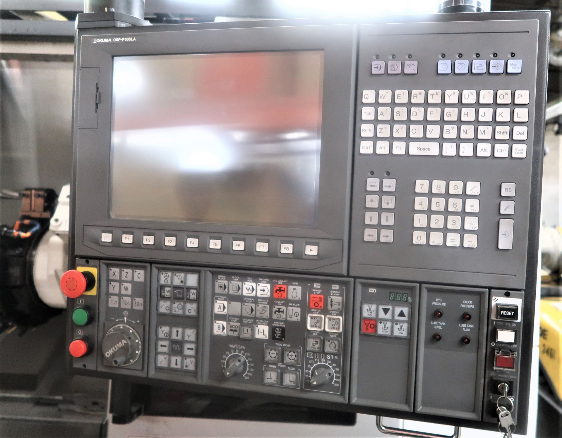 Okuma LB3000EXII MY BB 950 CNC Turning Center Lathe W/Live Tooling & Y-Axis Milling, S/N 206472, - Image 2 of 12