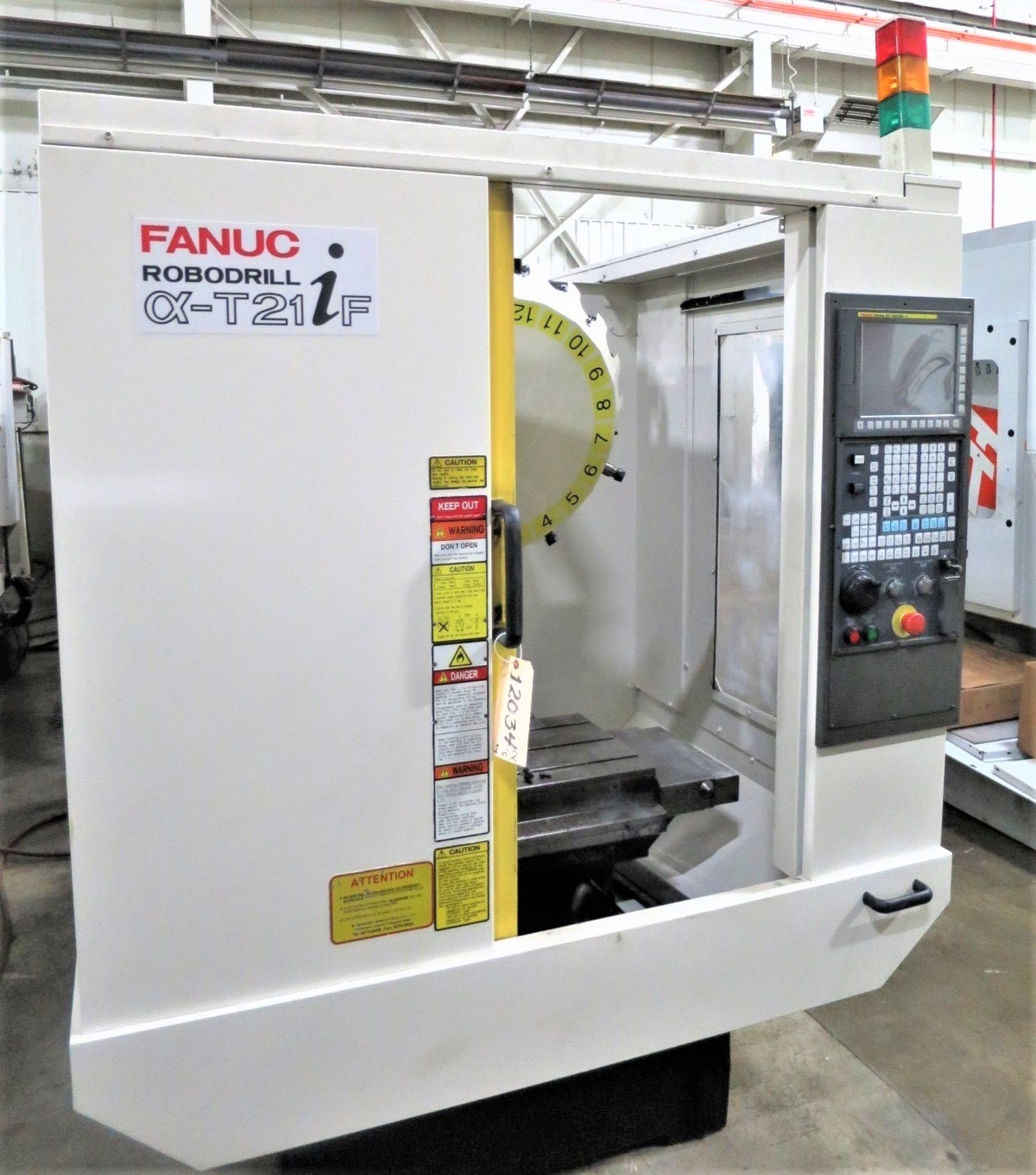 Fanuc RoboDrill Alpha T21iFB 3-Axis Vertical High Speed Drill Tap Machining Center, S/N P125XKB59,