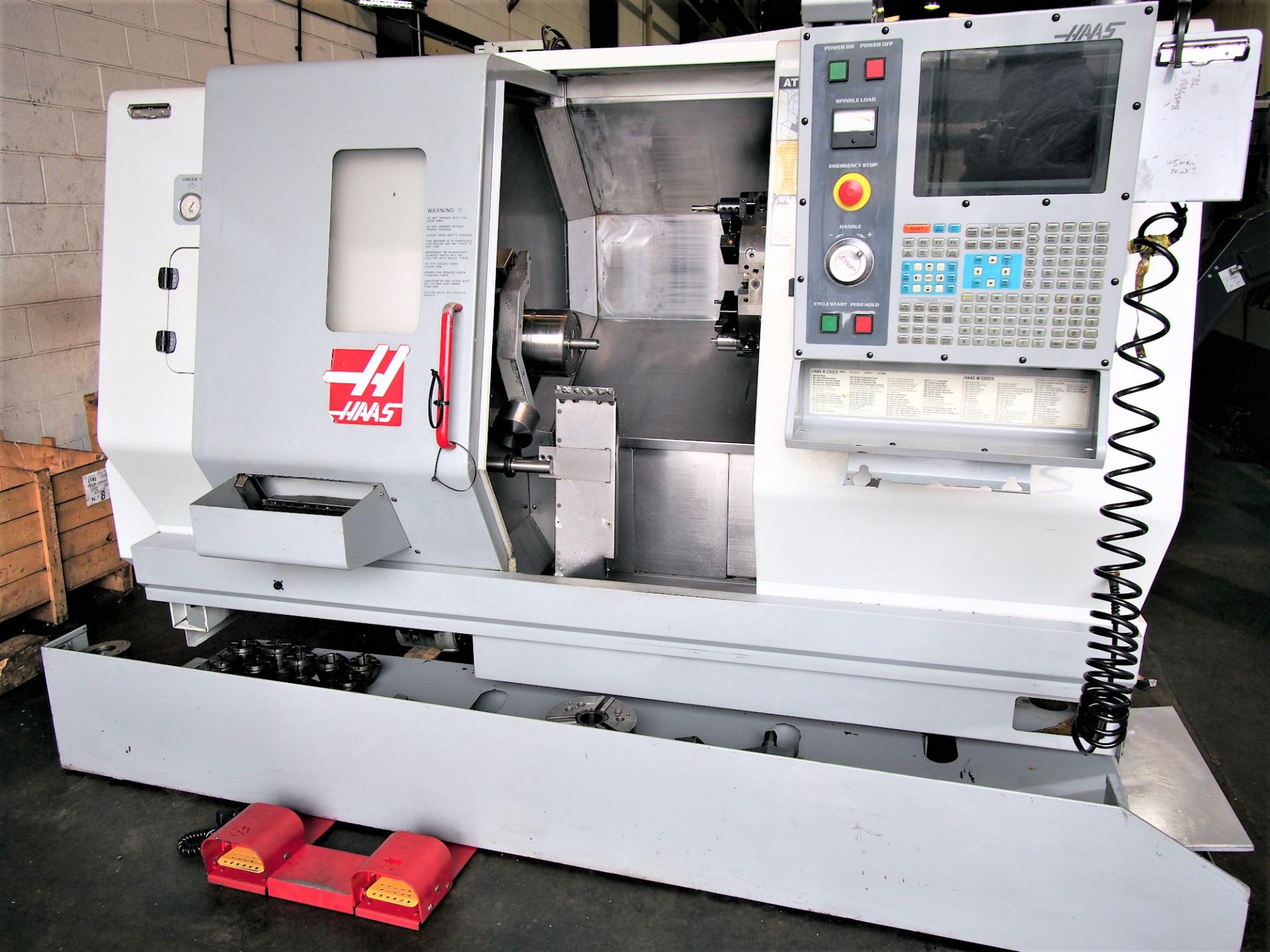 Haas TL-15 CNC Lathe, w/Sub Spindle, S/N 65304, New 2002