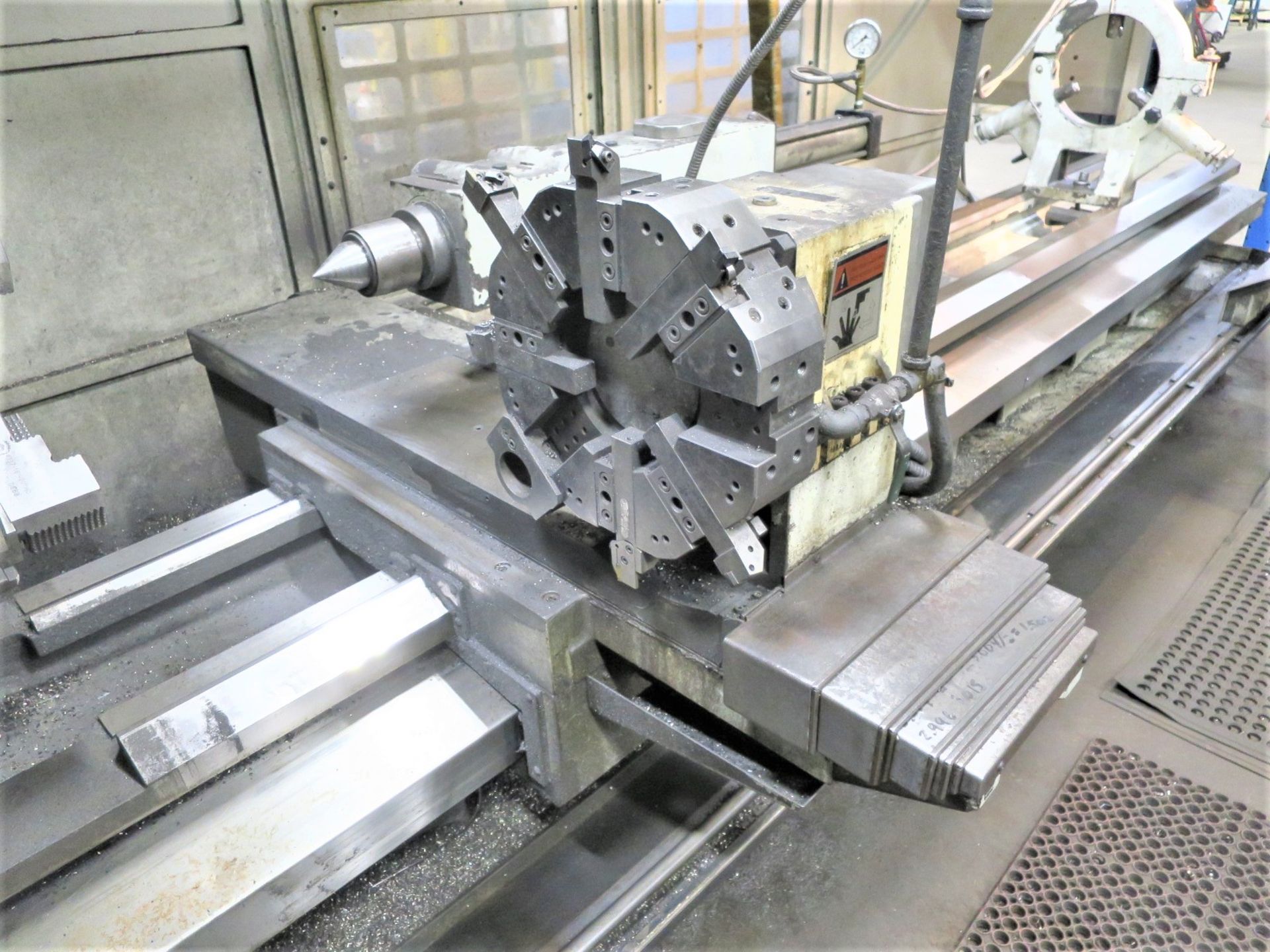 28"x120" Sunfirm 2-Axis CNC Flat Bed Turning Center Lathe, S/N 21232, New 2012 - Image 4 of 11