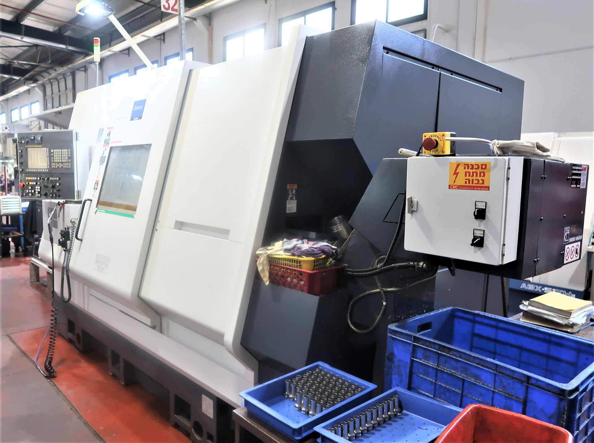 MIYANO MODEL ABX-64THY TWIN SPINDLE TRIPLE TURRET MULTI-AXIS CNC PRECISION TURNING CENTER LATHE 2012