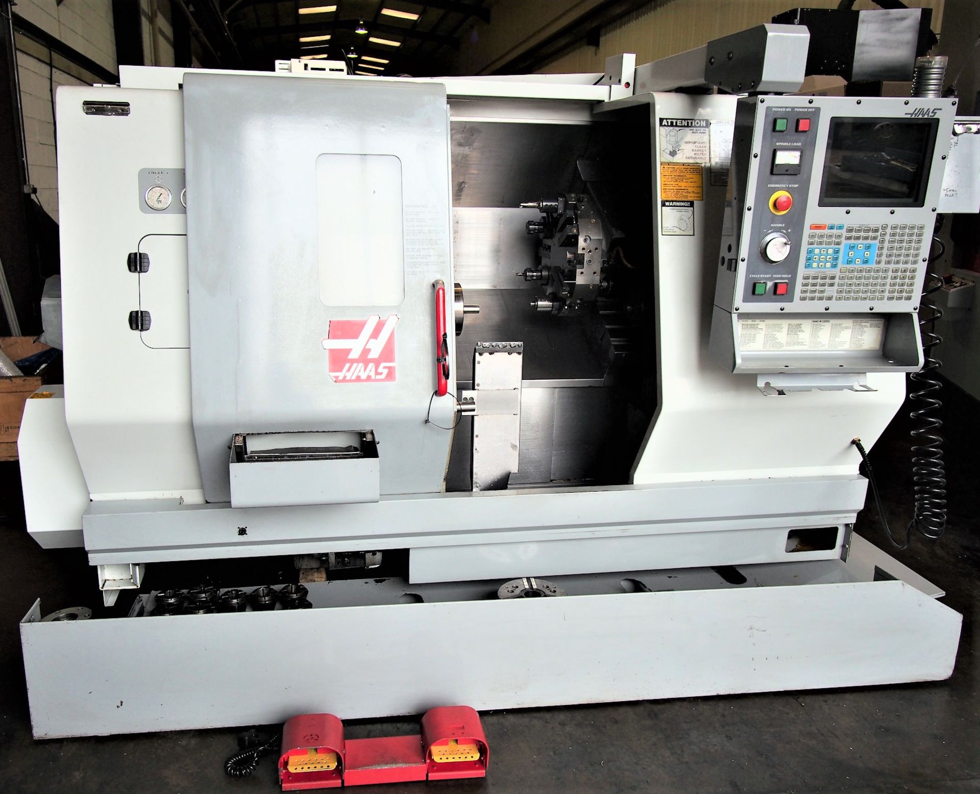 Haas TL-15 CNC Lathe, w/Sub Spindle, S/N 65304, New 2002 - Image 5 of 9