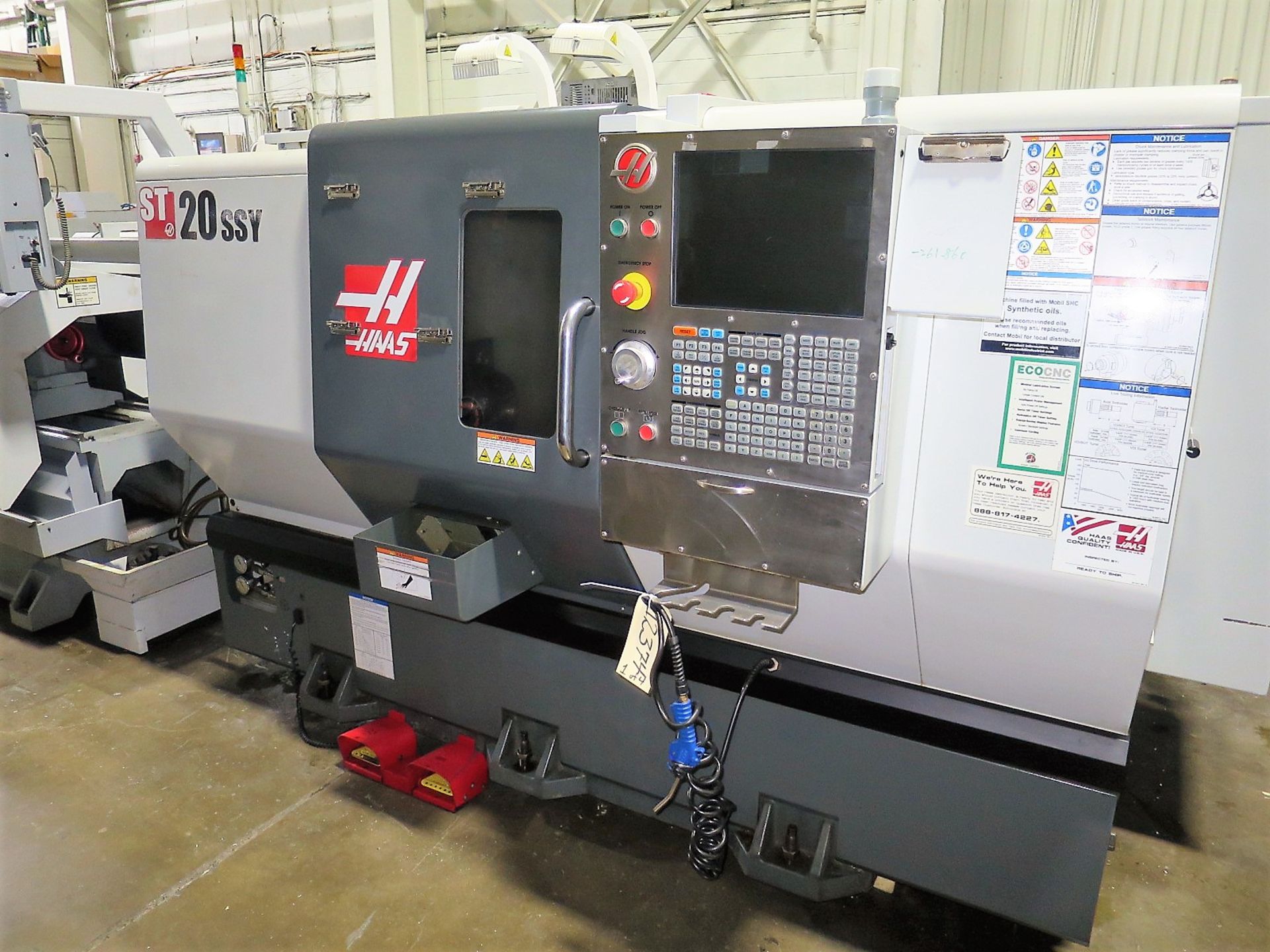 Haas ST20SSY CNC Turning Center w/Live Tool & Y-Axis, S/N 3089609, New 2011