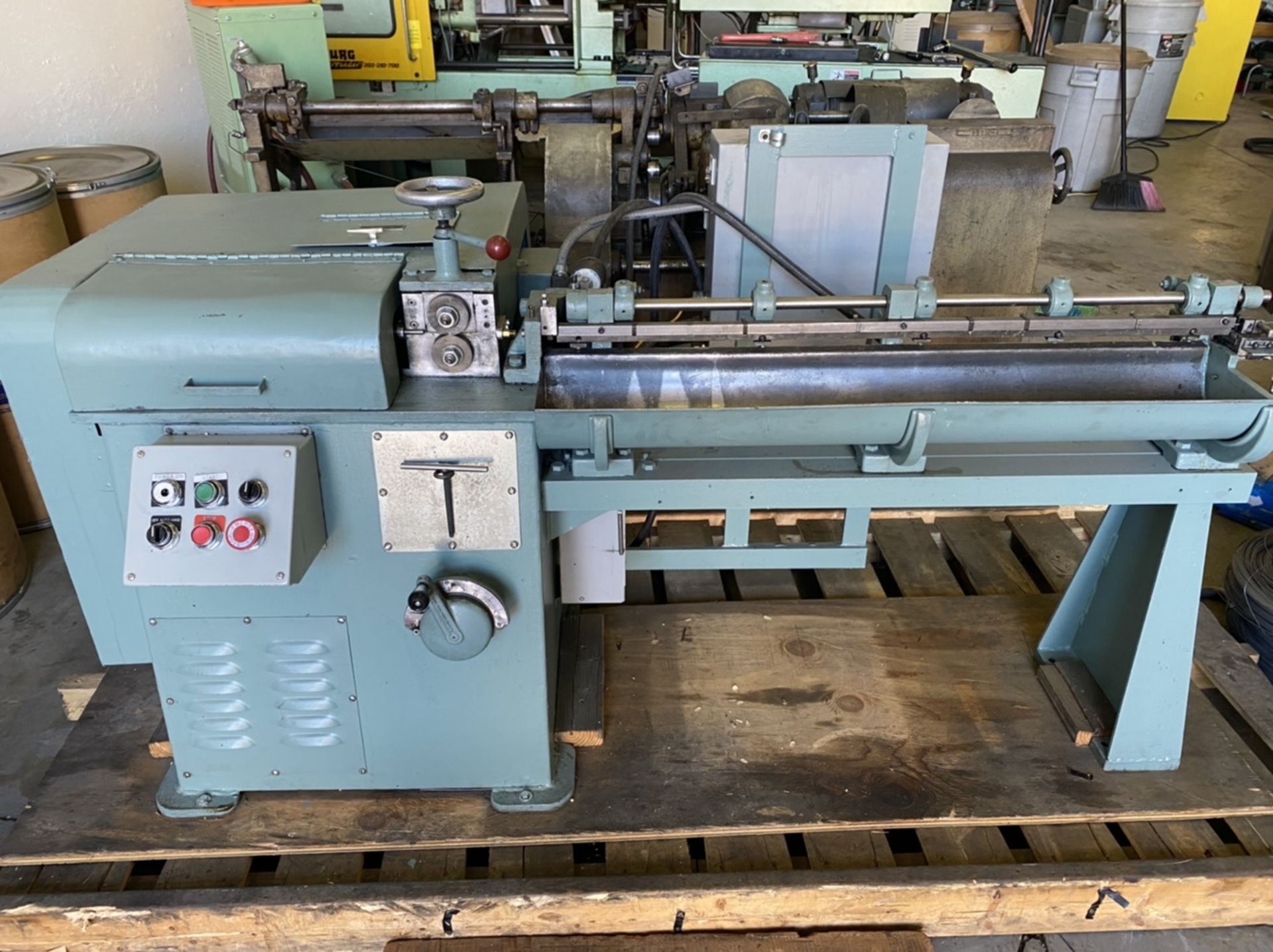 Shuster 200V straighten and cutting machine dual arbor