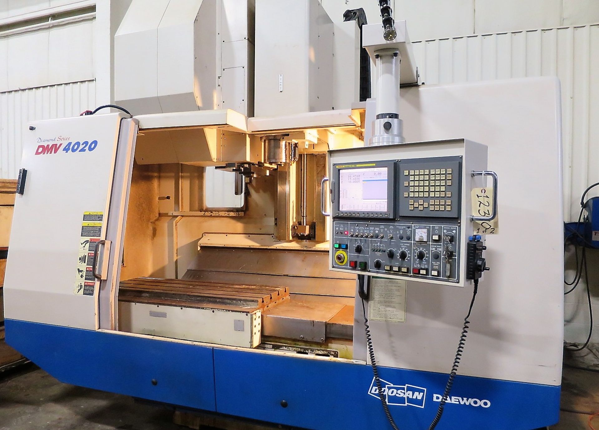 Doosan/Daewoo DMV-4020 Diamond Series CNC Vertical Machining Center, S/N AV5E 2429, New 2005