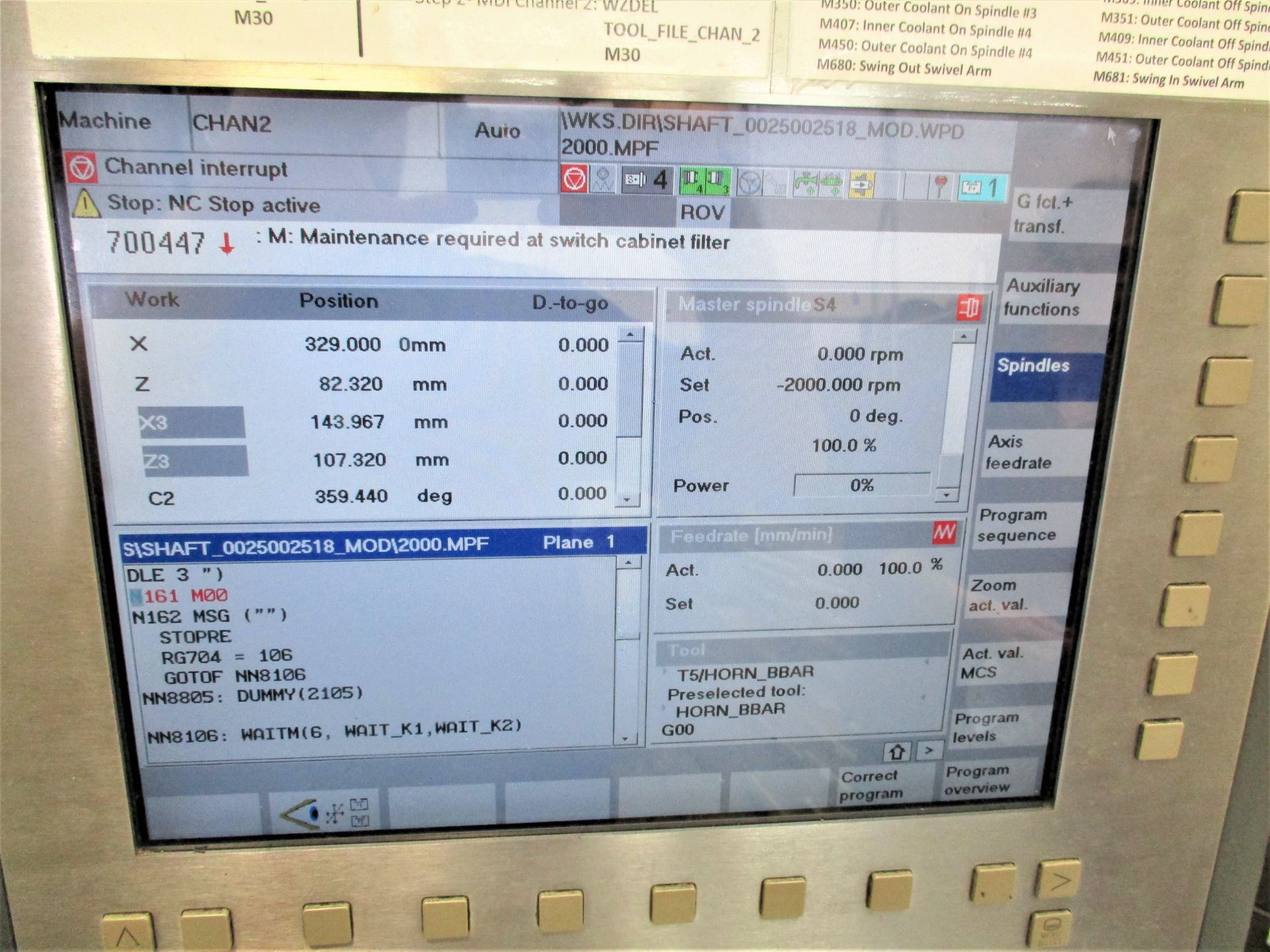 Gildemeister Twin 42, Twin Spindle CNC Lathe, S/N 0700001871, New 2004 - Image 4 of 11