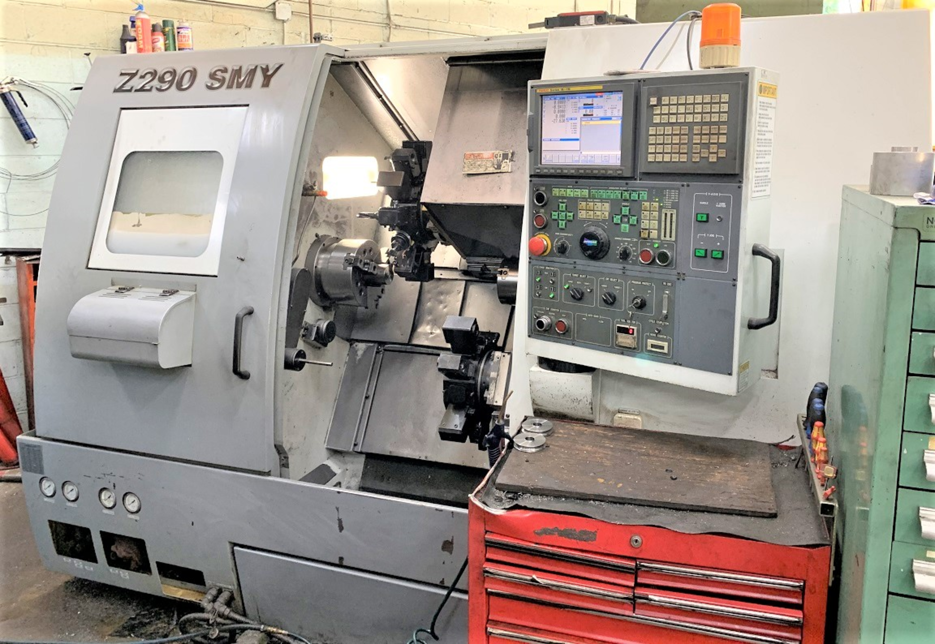 Doosan Z290-SMY Twin Spindle, Twin Turret CNC Lathe w/Milling & Y-Axis, S/N LXH1031, New 2006 - Image 2 of 16