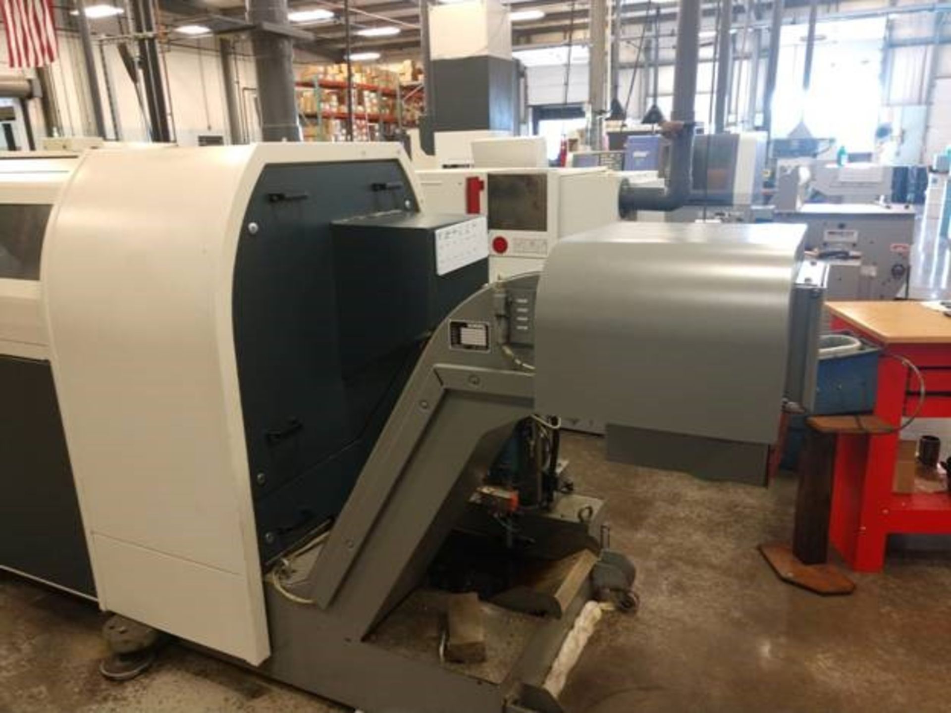 Traub TNL-26 CNC Swiss Turn Lathe, Turn Center w/Live Tooling, S/N 160 New 2001 (Hours 222,505) - Image 8 of 11