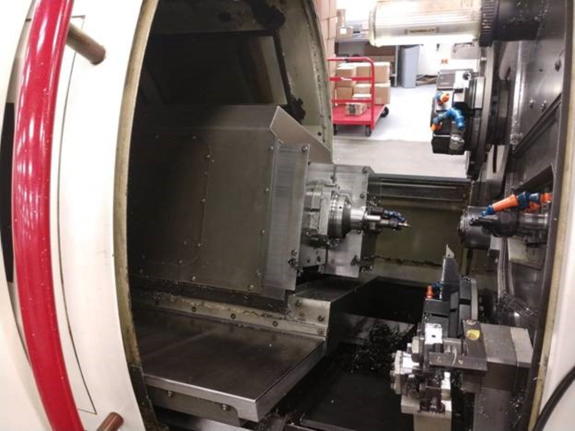 Traub TNL-26 CNC Swiss Turn Lathe, Turn Center w/Live Tooling, S/N 160 New 2001 (Hours 222,505) - Image 2 of 11