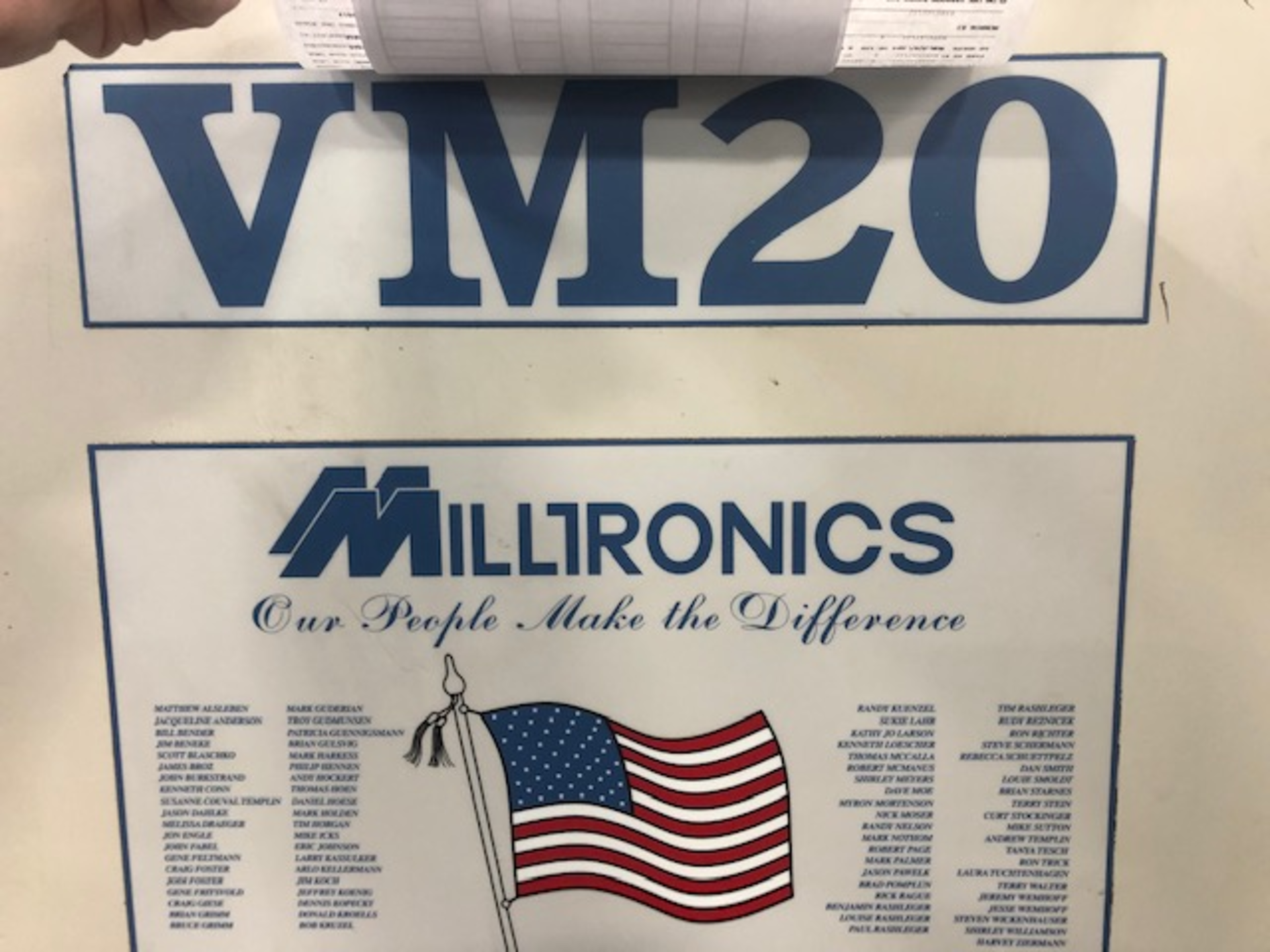 Milltronics MV20 Vertical Machining Center, S/N 9081, New 2006 - Image 3 of 11