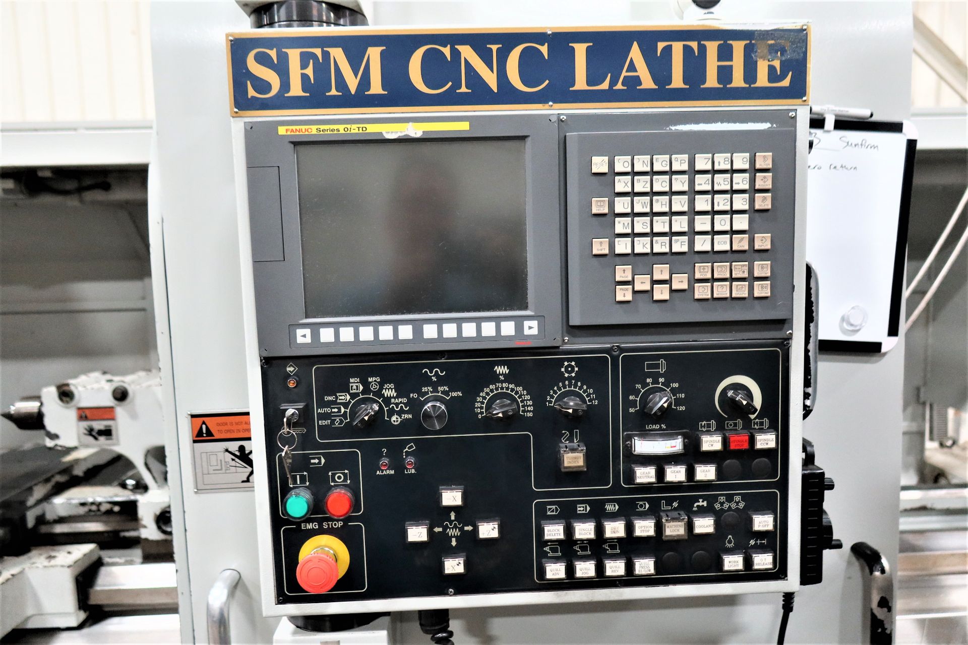 28"x120" Sunfirm 2-Axis CNC Flat Bed Turning Center Lathe, S/N 21232, New 2012 - Image 3 of 14