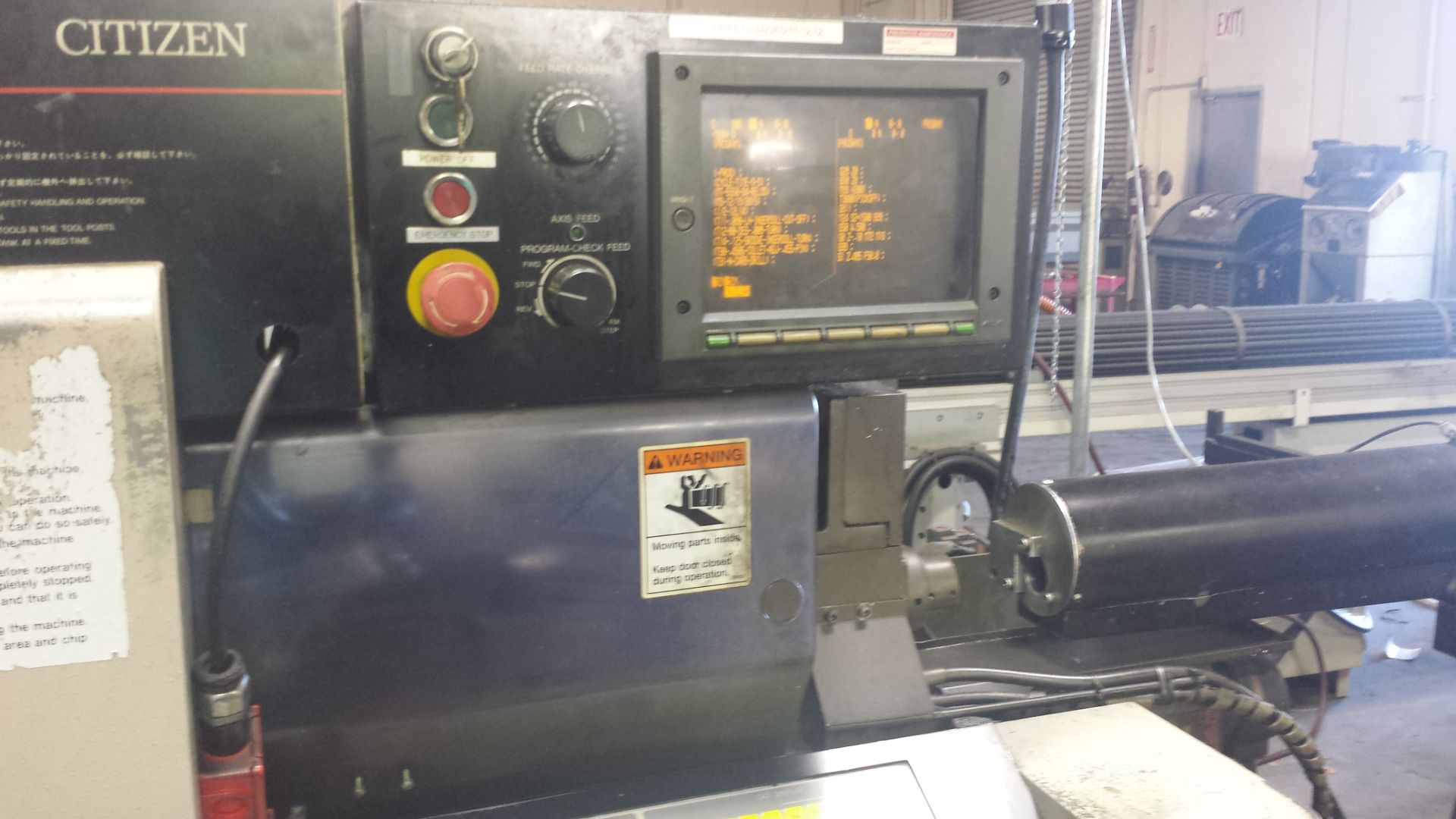 CITIZEN L20-VII CNC Swiss Type Lathe, S/NX9286, New 1995 - Image 2 of 6