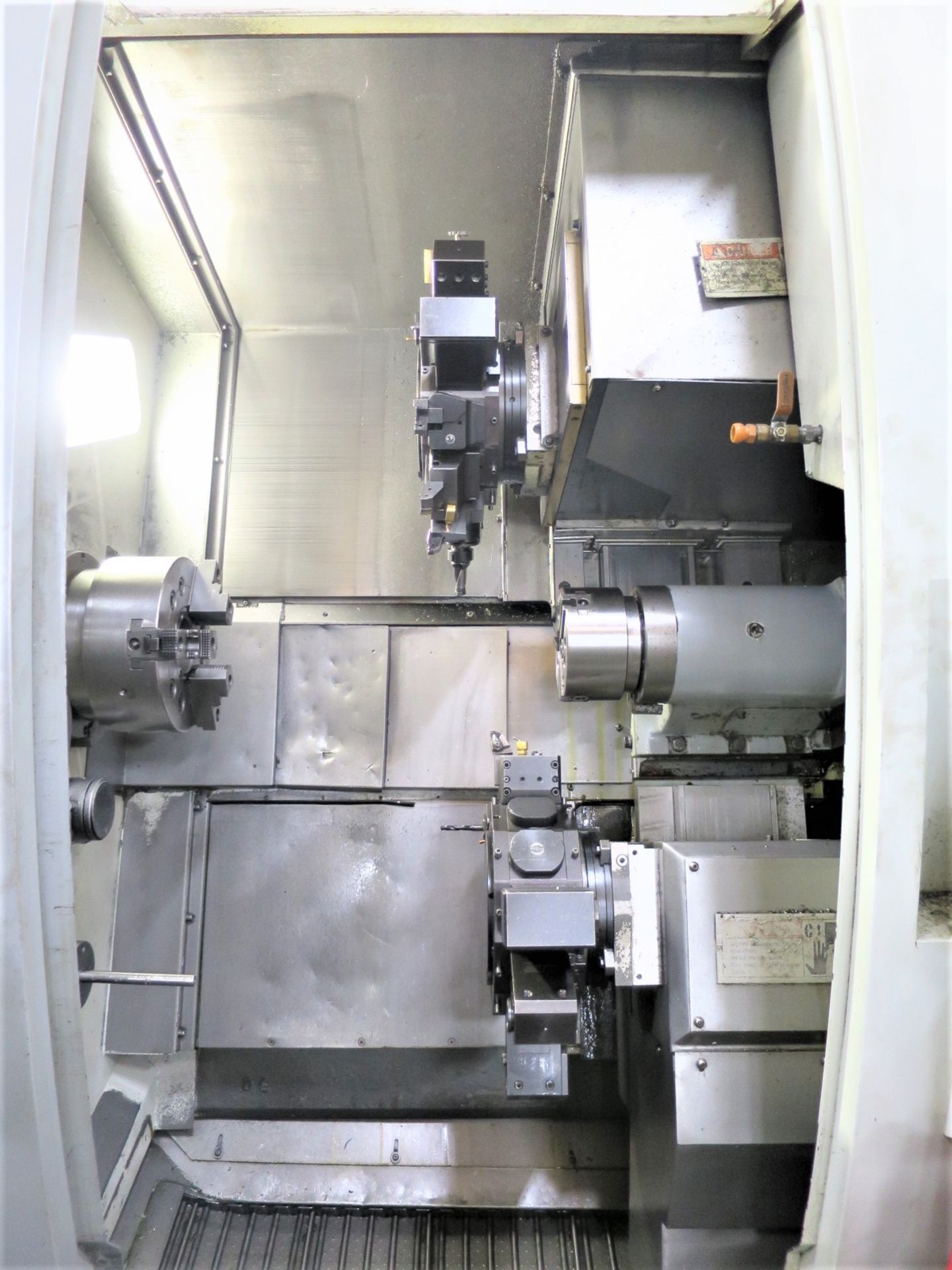 Doosan Z290-SMY Twin Spindle, Twin Turret CNC Lathe w/Milling & Y-Axis, S/N LXH1031, New 2006 - Image 7 of 16