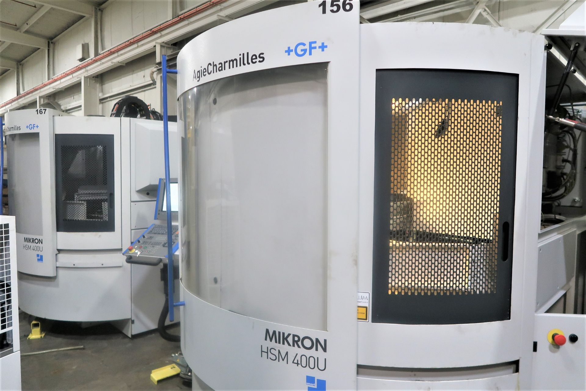 Mikron HSM-400U High Speed 5-Axis CNC Vertical Machining Center, S/N 107.87.00.156, New 2006 - Image 9 of 15
