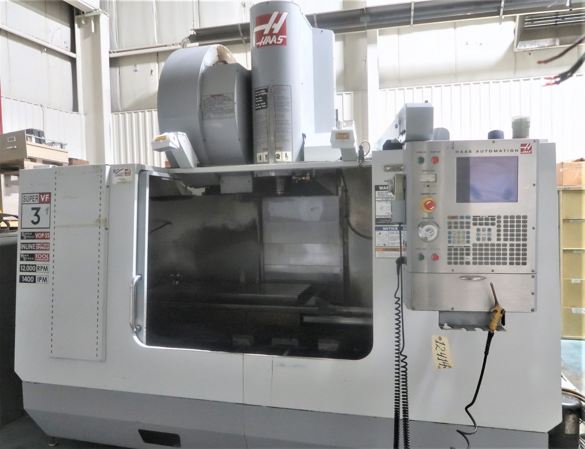 Haas VF-3SS 4-Axis CNC vertical Machining Center, S/N 46758, New 2006