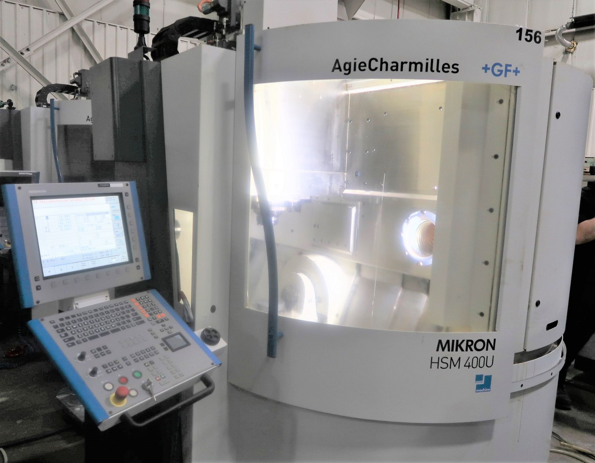 Mikron HSM-400U High Speed 5-Axis CNC Vertical Machining Center, S/N 107.87.00.156, New 2006