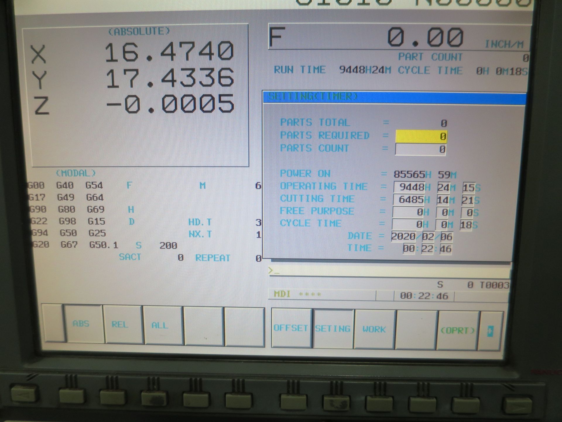 Doosan/Daewoo DMV-4020 Diamond Series CNC Vertical Machining Center, S/N AV5E 2429, New 2005 - Image 11 of 11