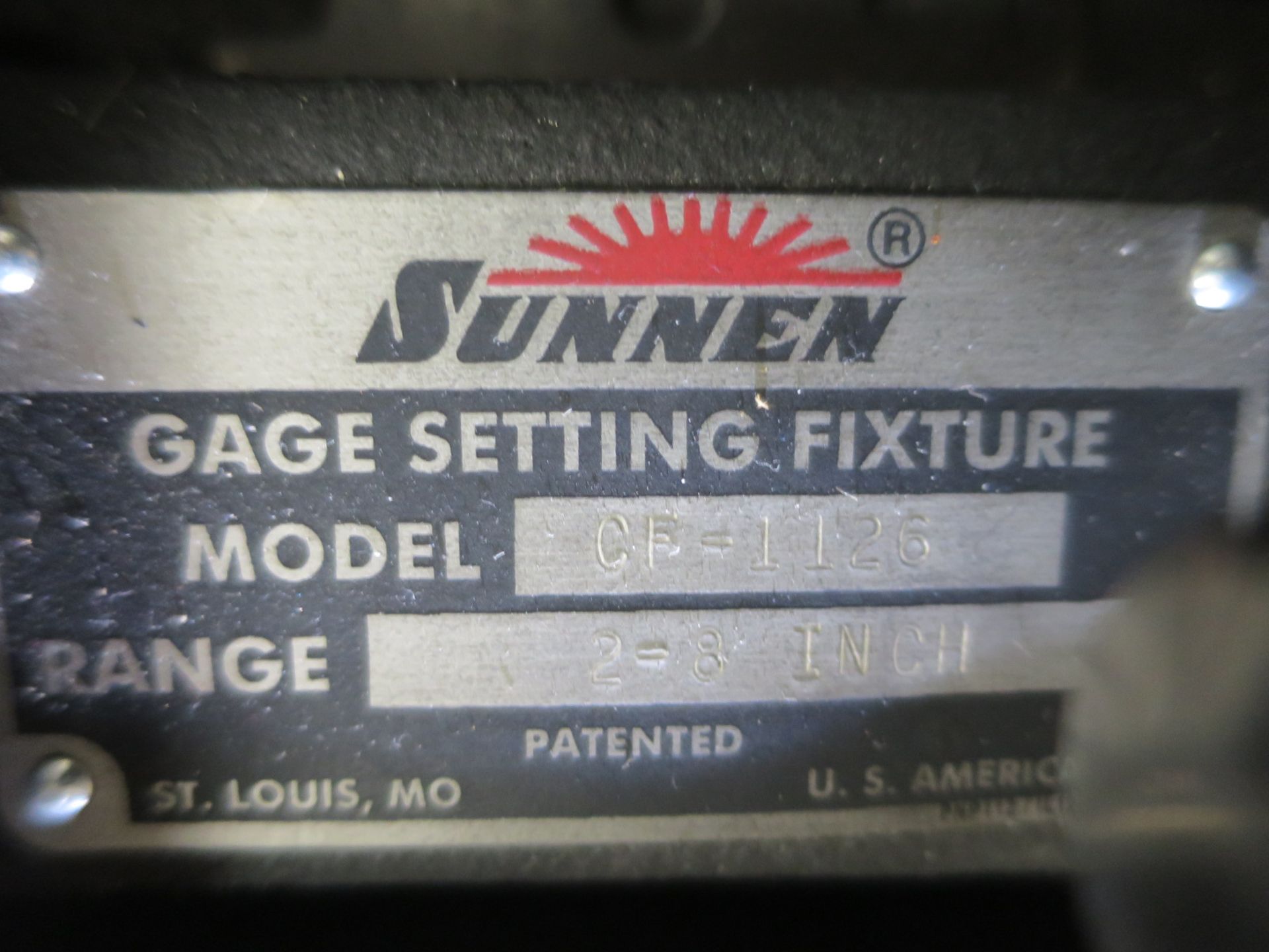 Sunnen Gage Setting Fixture Model CF-1126 - Image 2 of 2