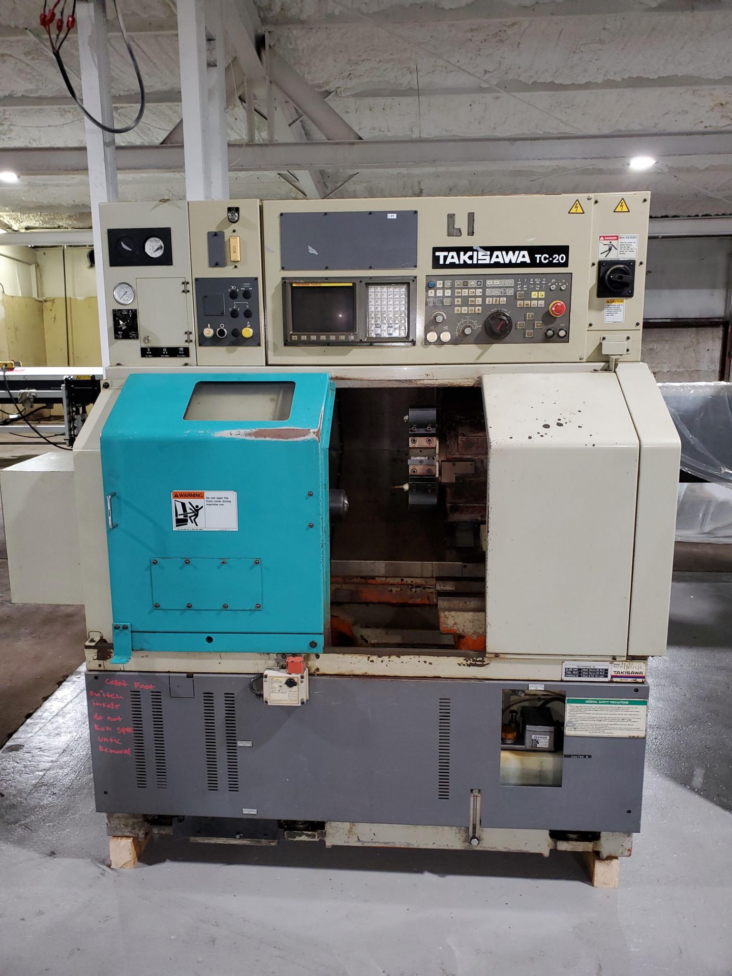 1997 Takisawa TC-20 CNC Lathe, SN TLCP5510