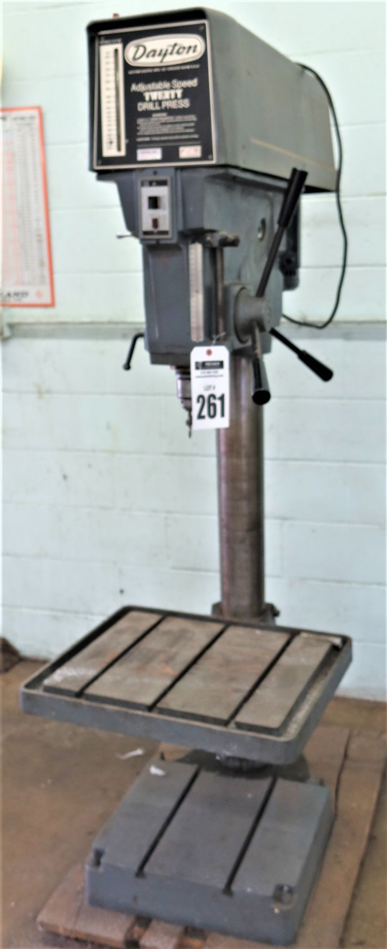 20" Dayton Floor Standing Drill Press Model 3Z713, S/N 126497