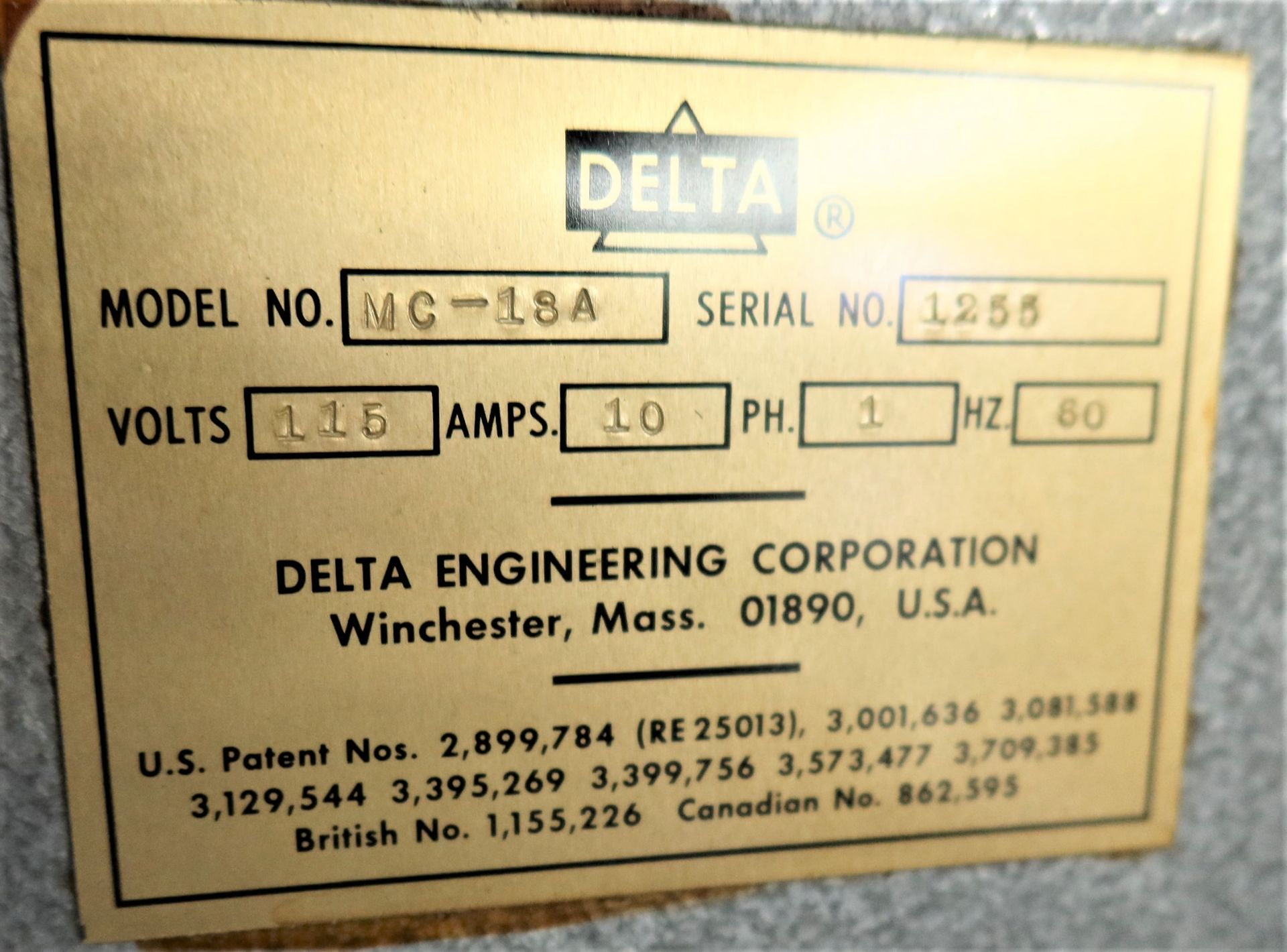 Delta MC-18A Parts Feeder with Soabar 400, S/N 1255 - Image 5 of 7