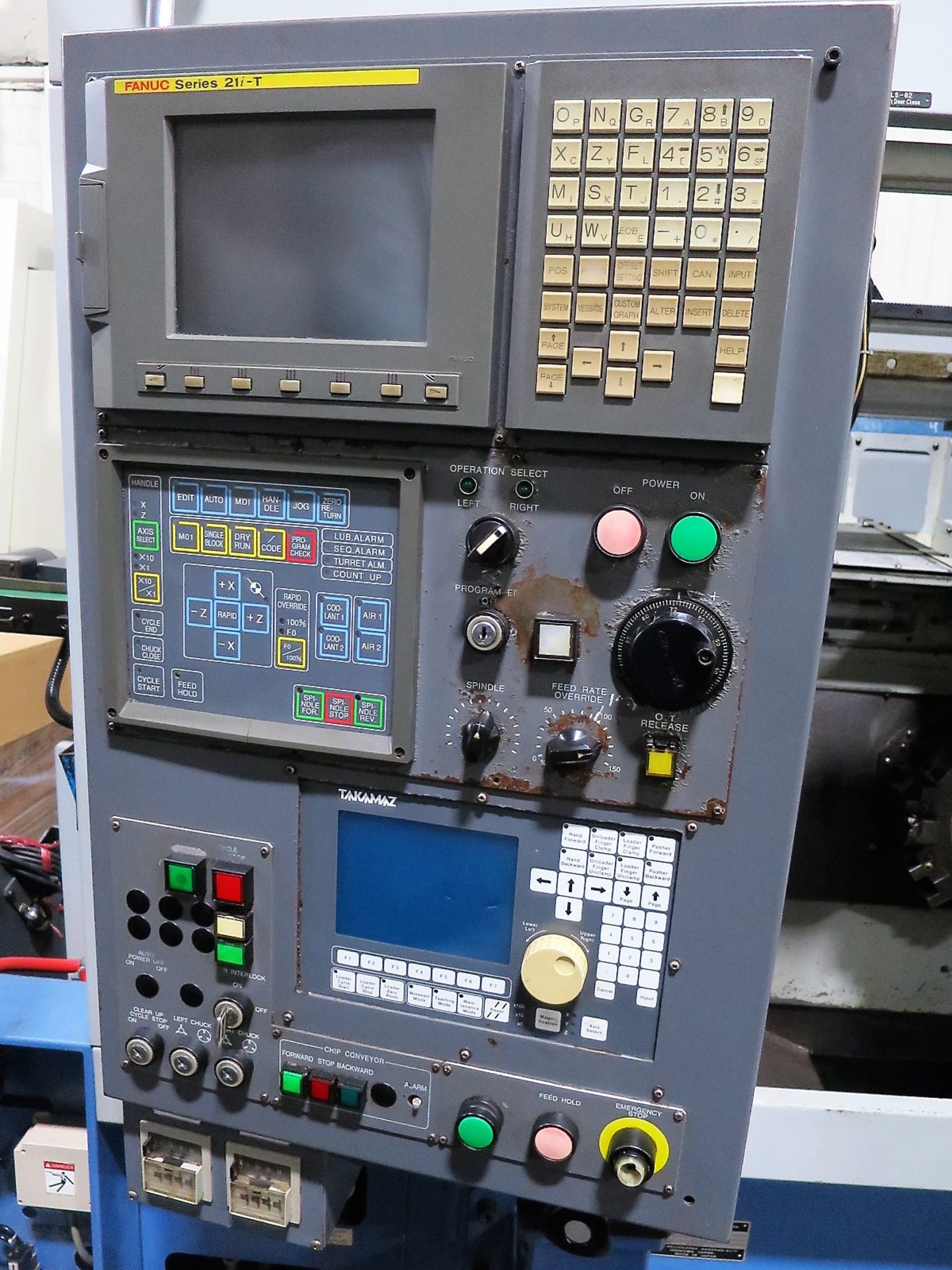 Takamaz Mdl XD-101 CNC Twin Spindle Turning Center w/Gantry Loading System, S/N 300445, New 2006 - Image 2 of 15