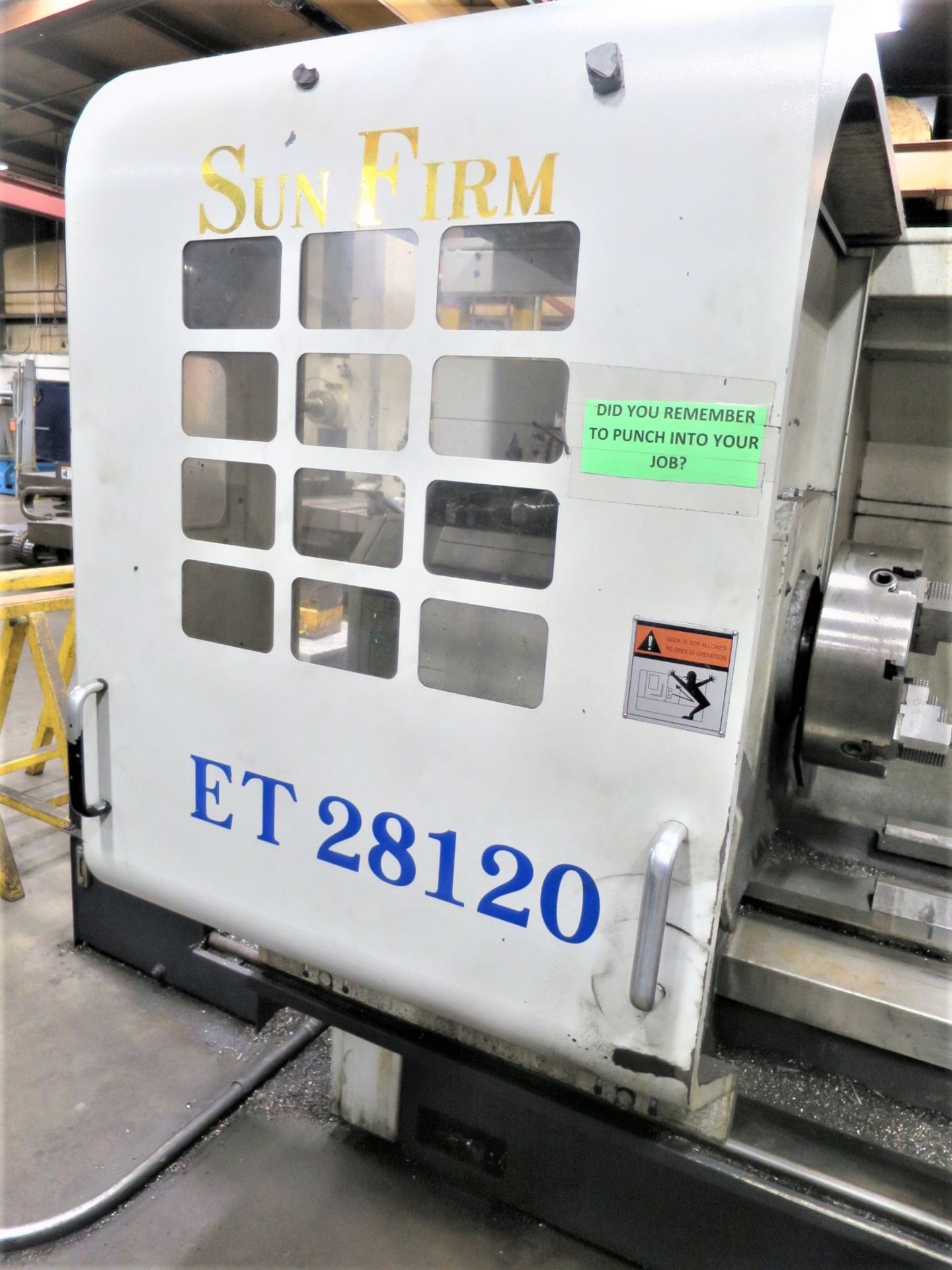 28"x120" Sunfirm 2-Axis CNC Flat Bed Turning Center Lathe, S/N 21232, New 2012 - Image 18 of 20