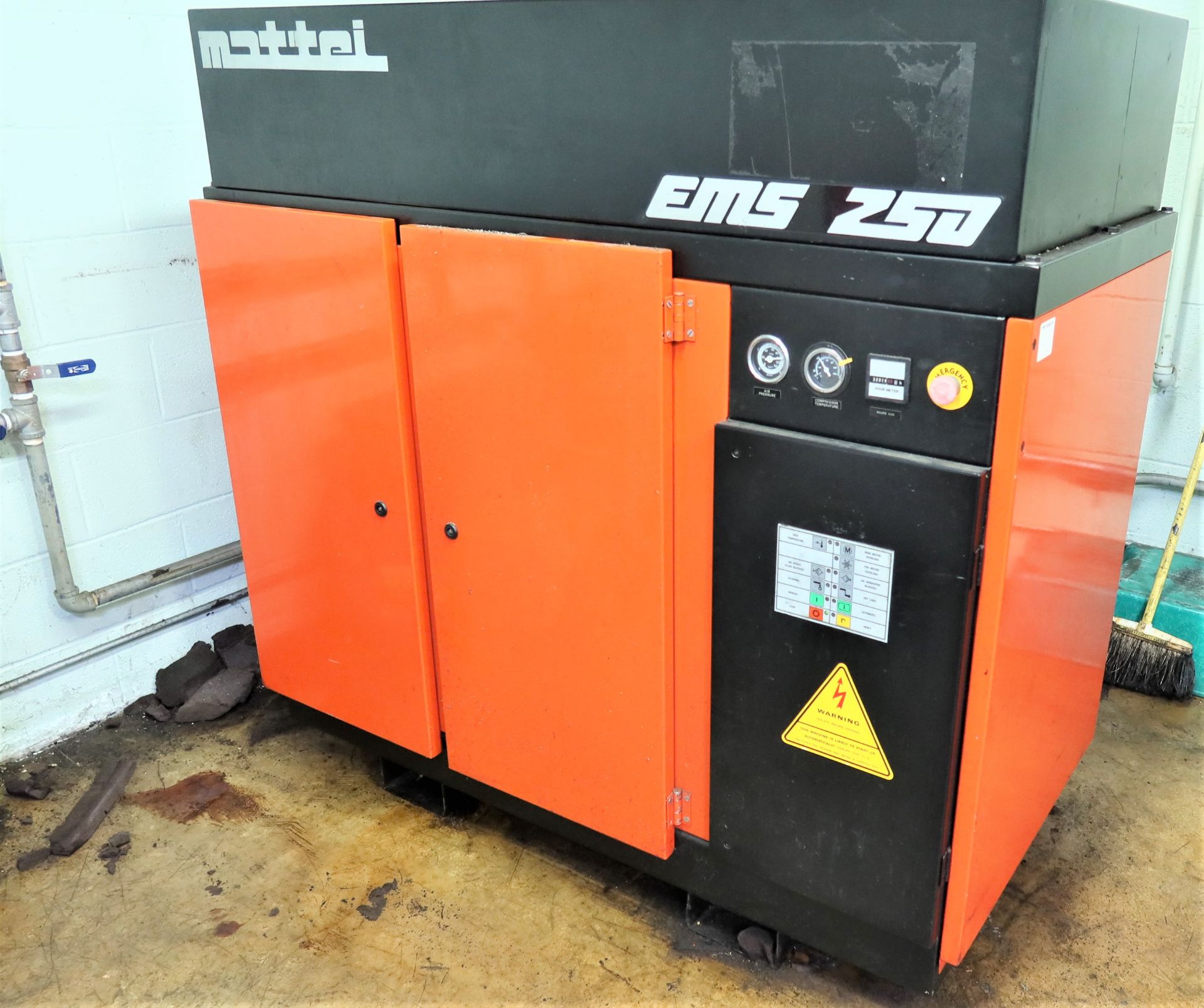 Mattei EMS 250 Screw Type Air Compressor, S/N 49386 - Image 2 of 5