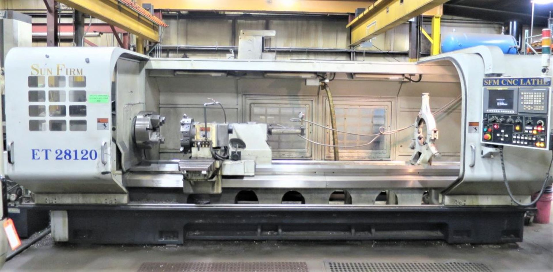 28"x120" Sunfirm 2-Axis CNC Flat Bed Turning Center Lathe, S/N 21232, New 2012 - Image 20 of 20