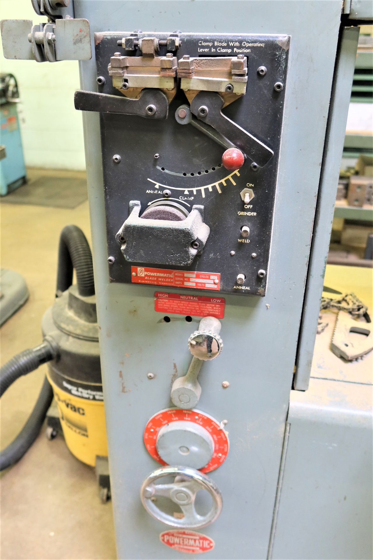 20" Powermatic Model 87 Vertical Band Saw, S/N 67-8780 - Image 4 of 5