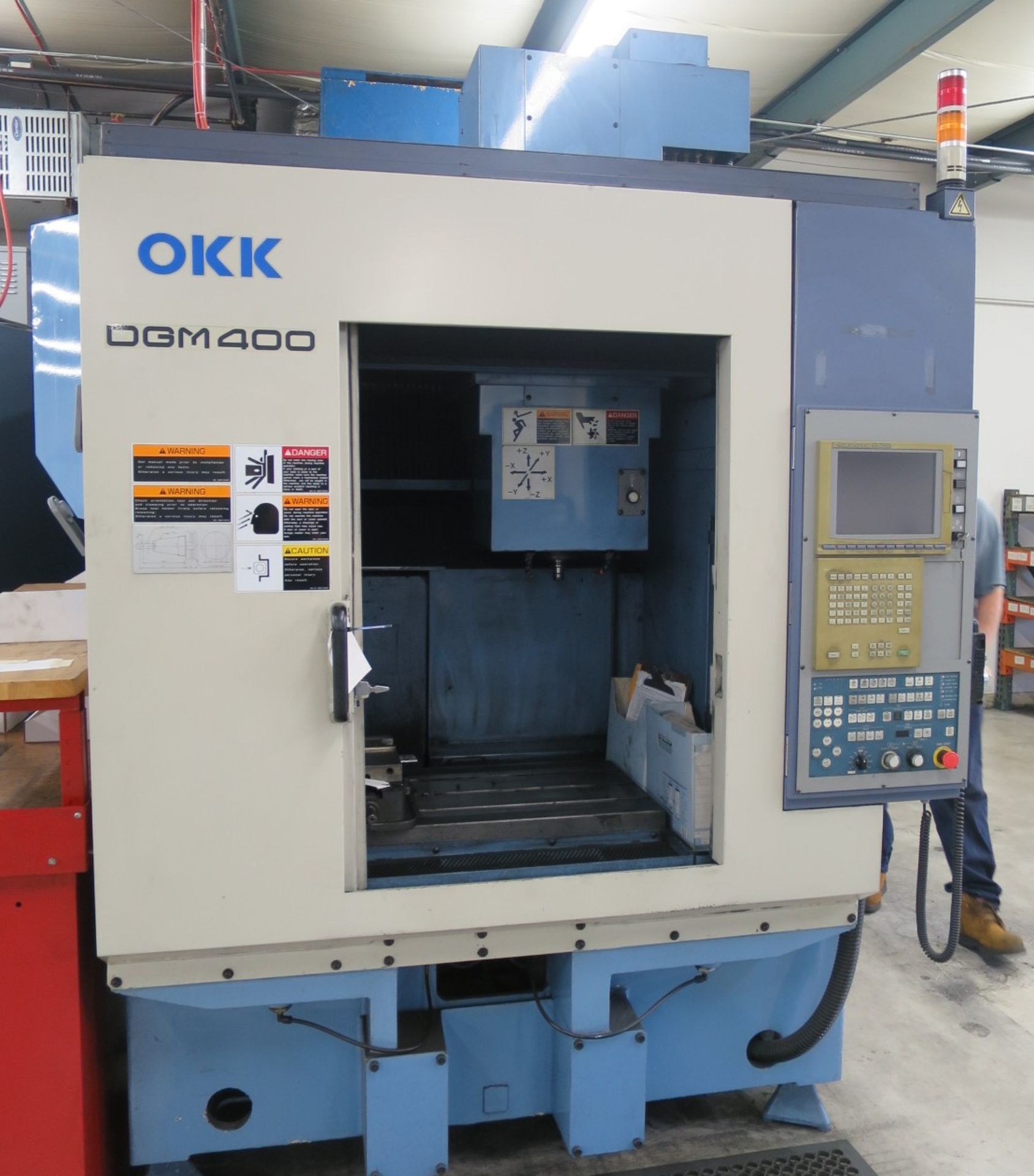 Okk Model DGM 400 3-Axis CNC High Speed Machining Center, S/N 134, New 2001