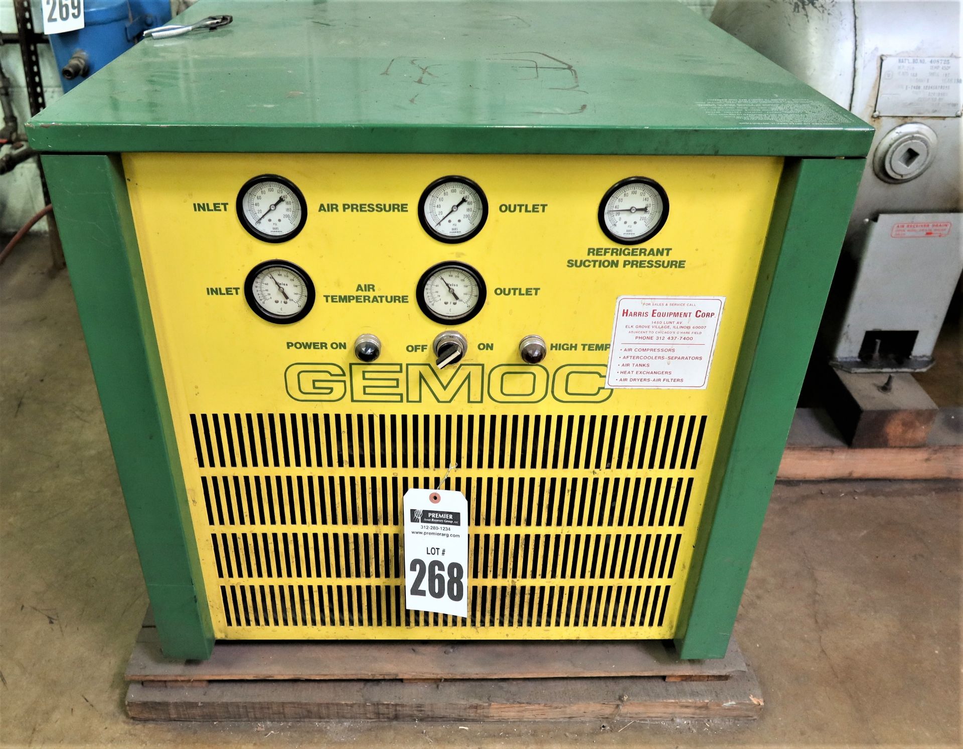 Gemoc Refrigerated Air Dryer Model 6AFA15, S/N 801001