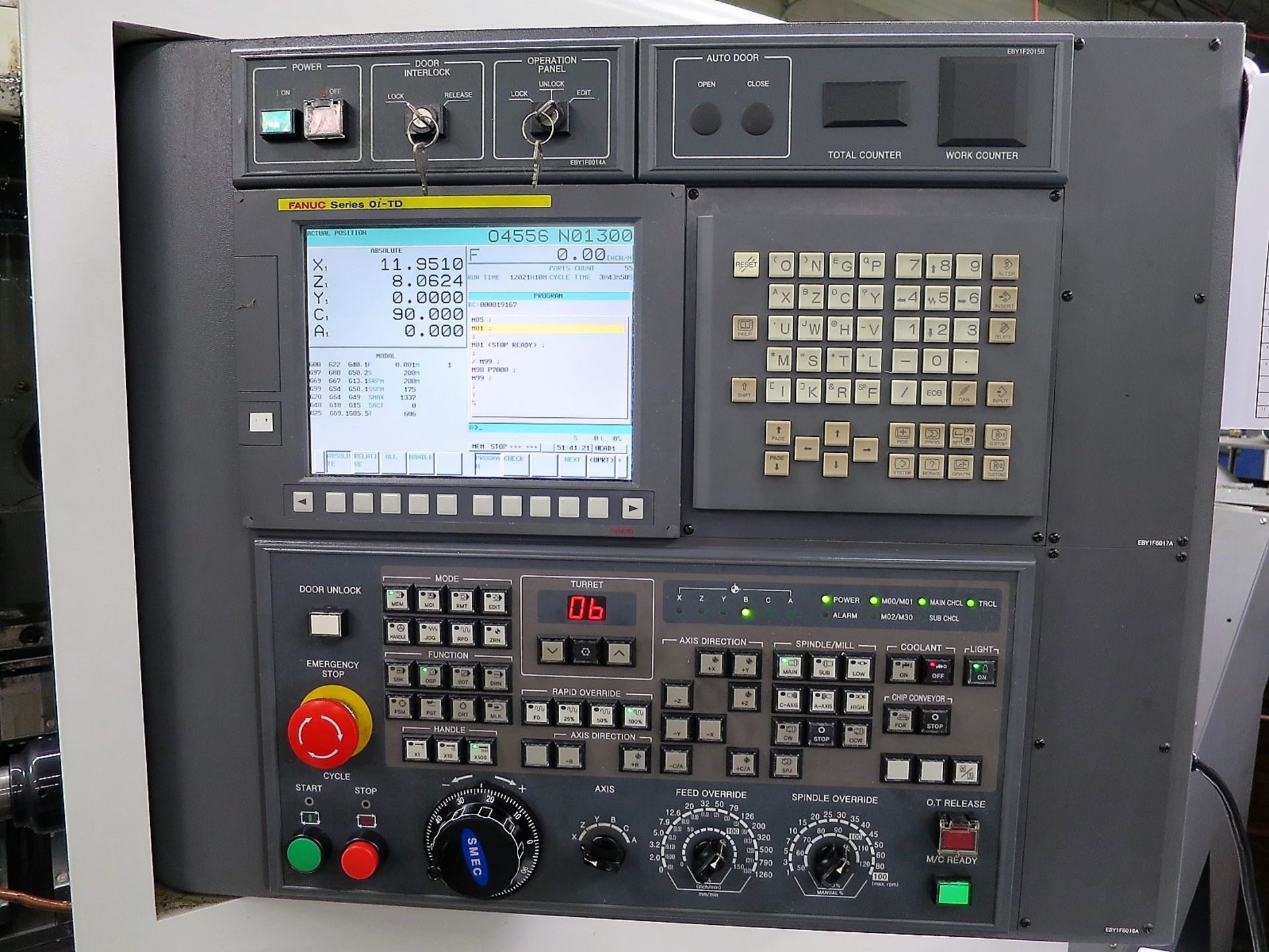 2013 SMEC Samsung SL-25BSY CNC Lathe with Live Tooling and Y-Axis, SN 13K3K0009 - Image 2 of 13