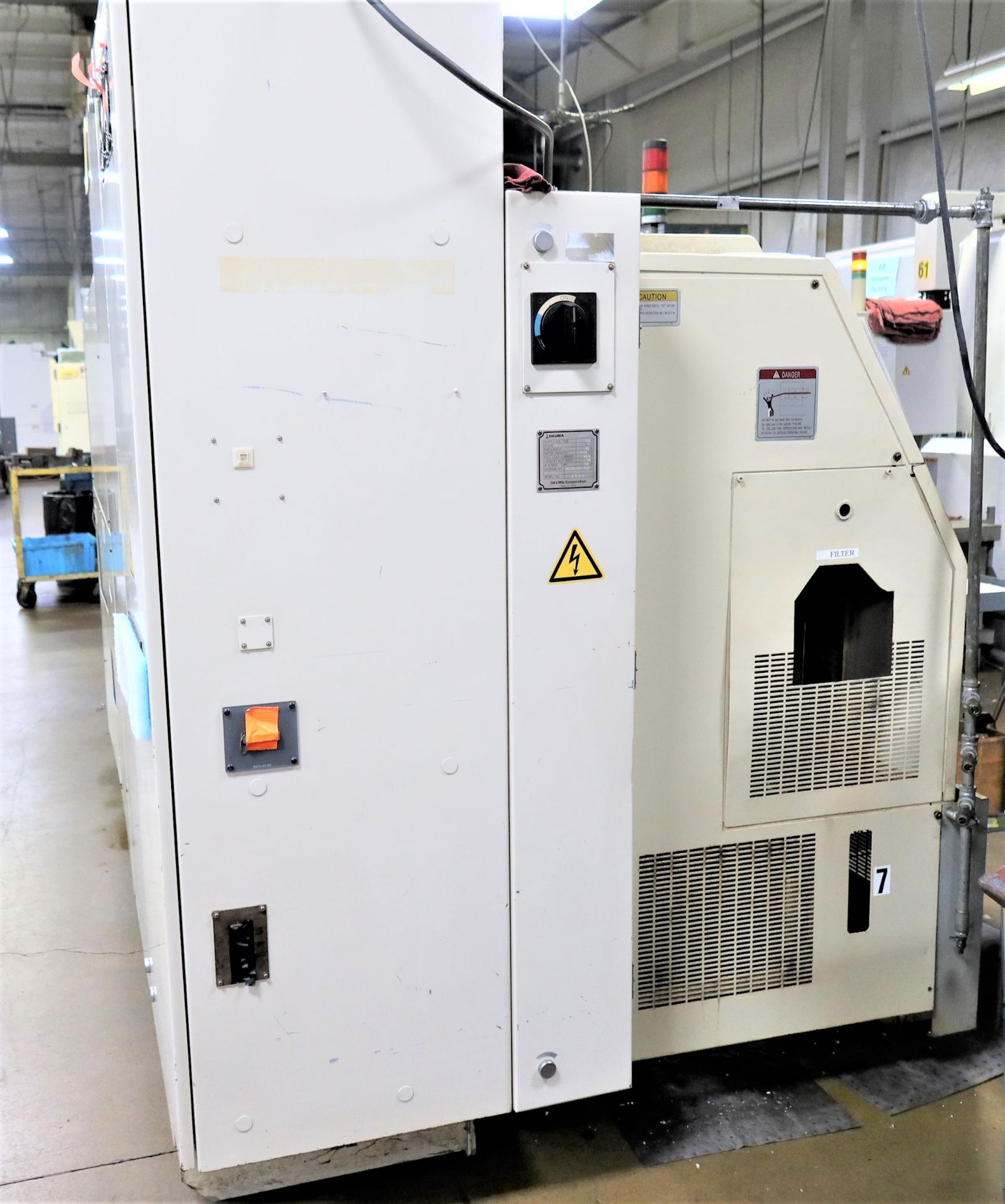 Okuma LB-15II-W 2-Axis CNC Lathe Turning Center, S/N 2592, New 1998 - Image 7 of 8